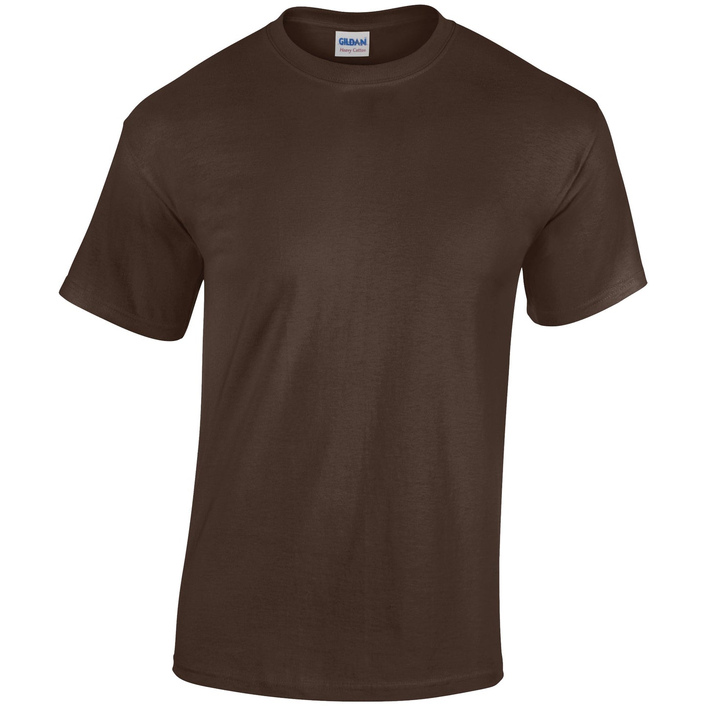Gildan Heavy Cotton Adult T-Shirt Dark Chocolate 100% Cotton Pre-Shrunk Tee