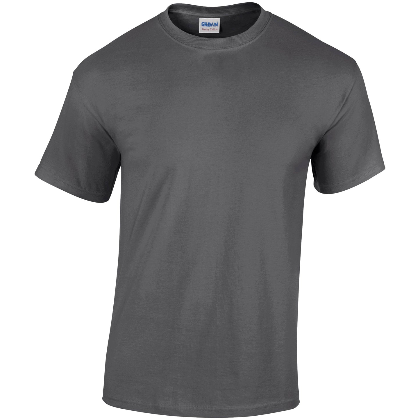Gildan Heavy Cotton Adult T-Shirt Dark Heather 100% Cotton Pre-Shrunk Tee