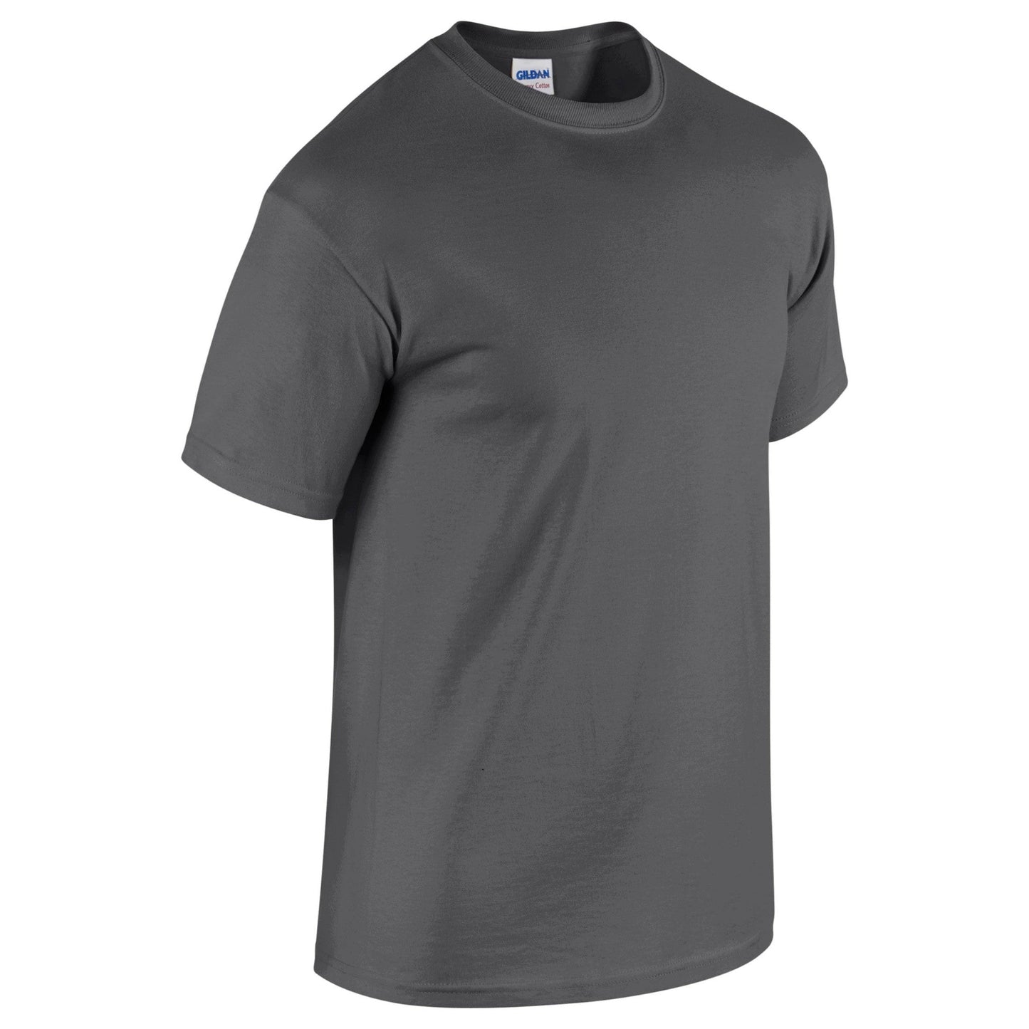 Gildan Heavy Cotton Adult T-Shirt Dark Heather 100% Cotton Pre-Shrunk Tee