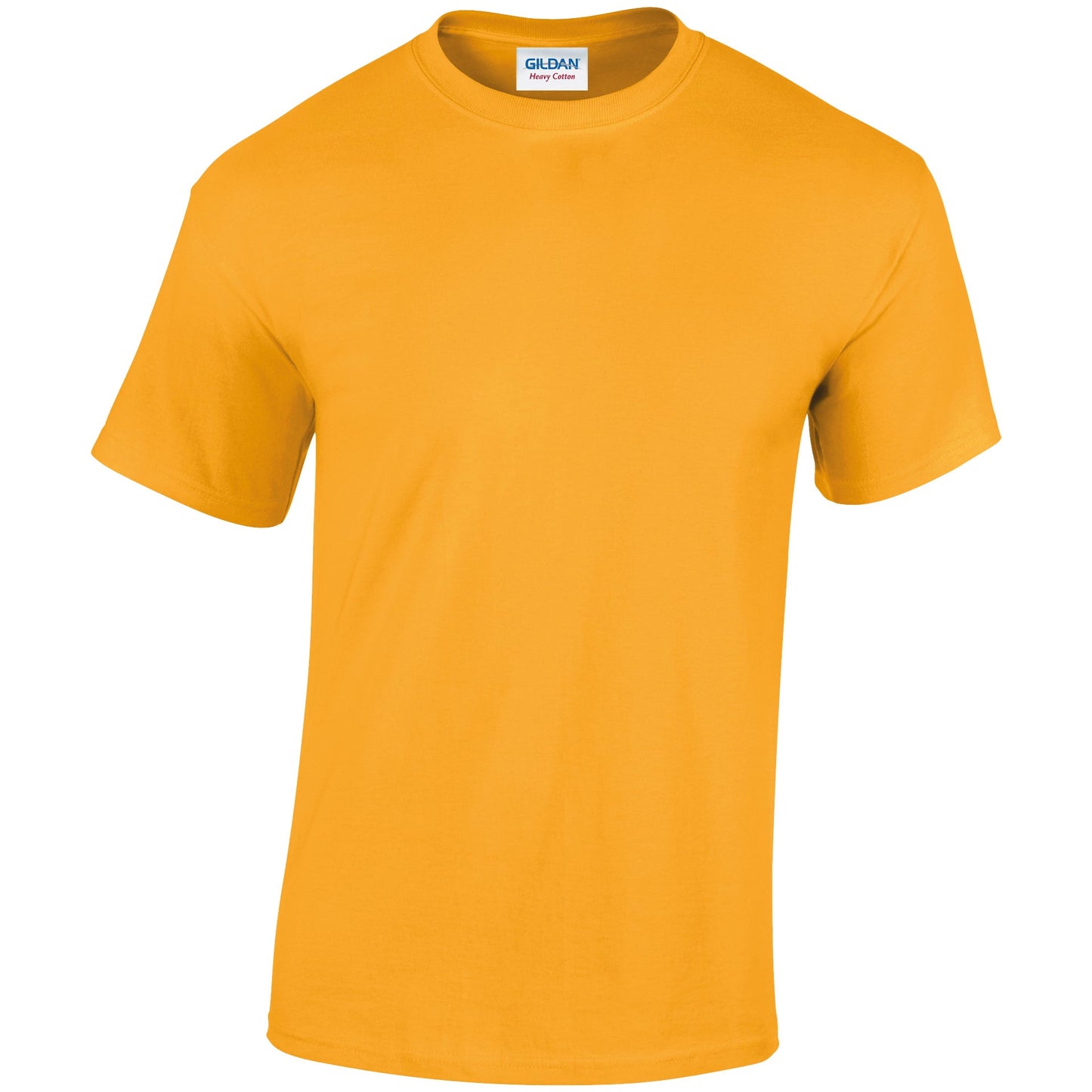 Gildan Heavy Cotton Adult T-Shirt Gold 100% Cotton Pre-Shrunk Soft Tee