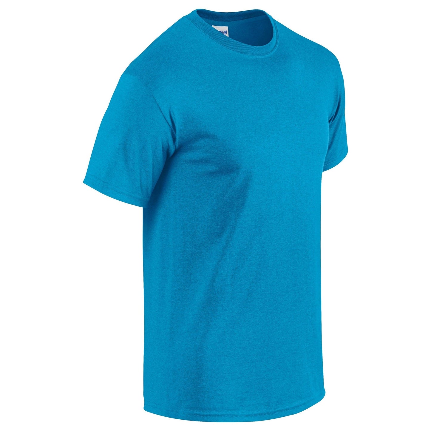 Gildan Heavy Cotton Adult T-Shirt Heather Sapphire Soft Pre-Shrunk Jersey