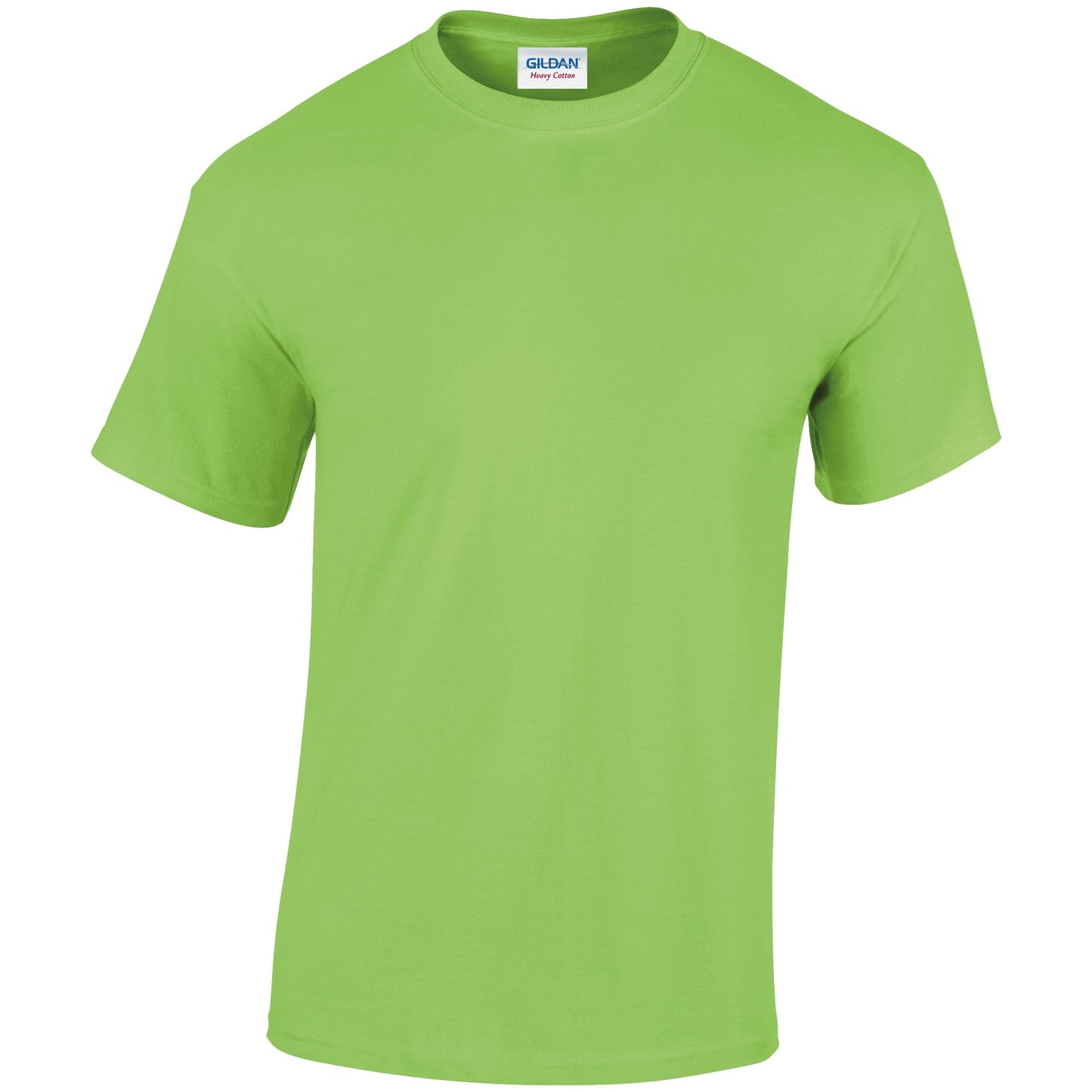 Gildan Heavy Cotton Adult T-Shirt Lime 100% Cotton Pre-Shrunk Soft Tee