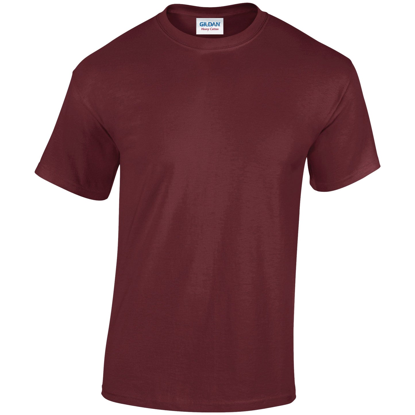 Gildan Heavy Cotton Adult T-Shirt Maroon 100% Cotton Pre-Shrunk Soft Tee