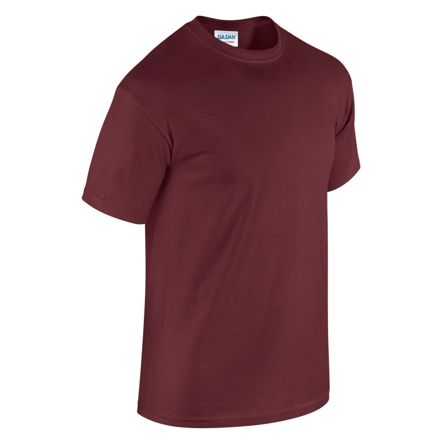 Gildan Heavy Cotton Adult T-Shirt Maroon 100% Cotton Pre-Shrunk Soft Tee