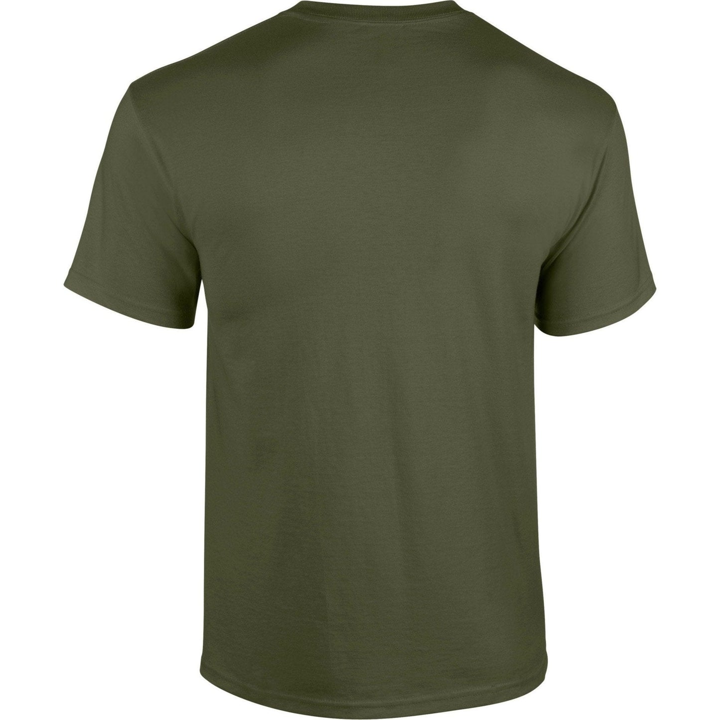 Gildan Heavy Cotton Adult T-Shirt Military Green 100% Cotton Pre-Shrunk Tee