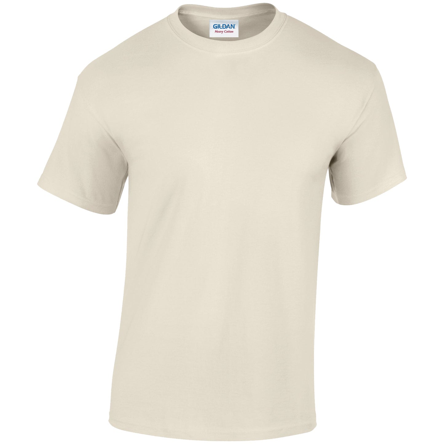 Gildan Heavy Cotton Adult T-Shirt Natural 100% Cotton Pre-Shrunk Soft Tee