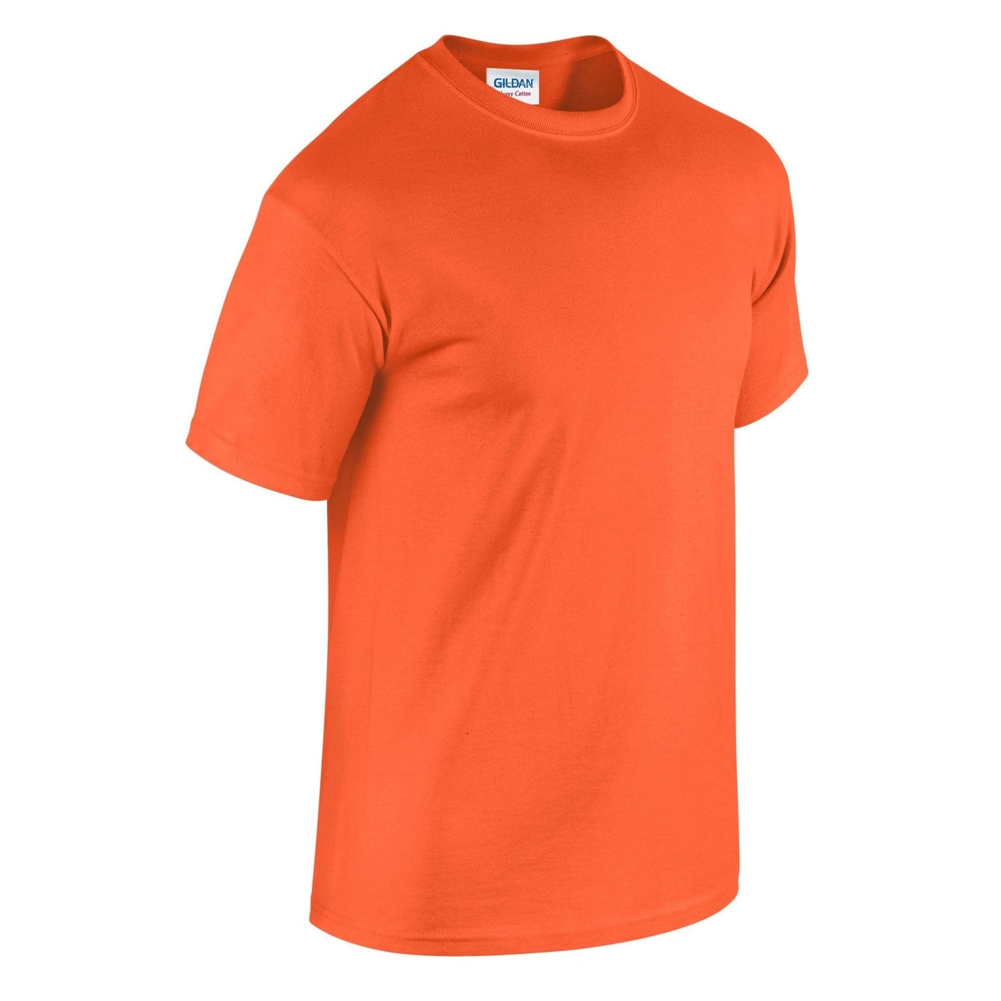 Gildan Heavy Cotton Adult T-Shirt Orange 100% Cotton Pre-Shrunk Soft Tee