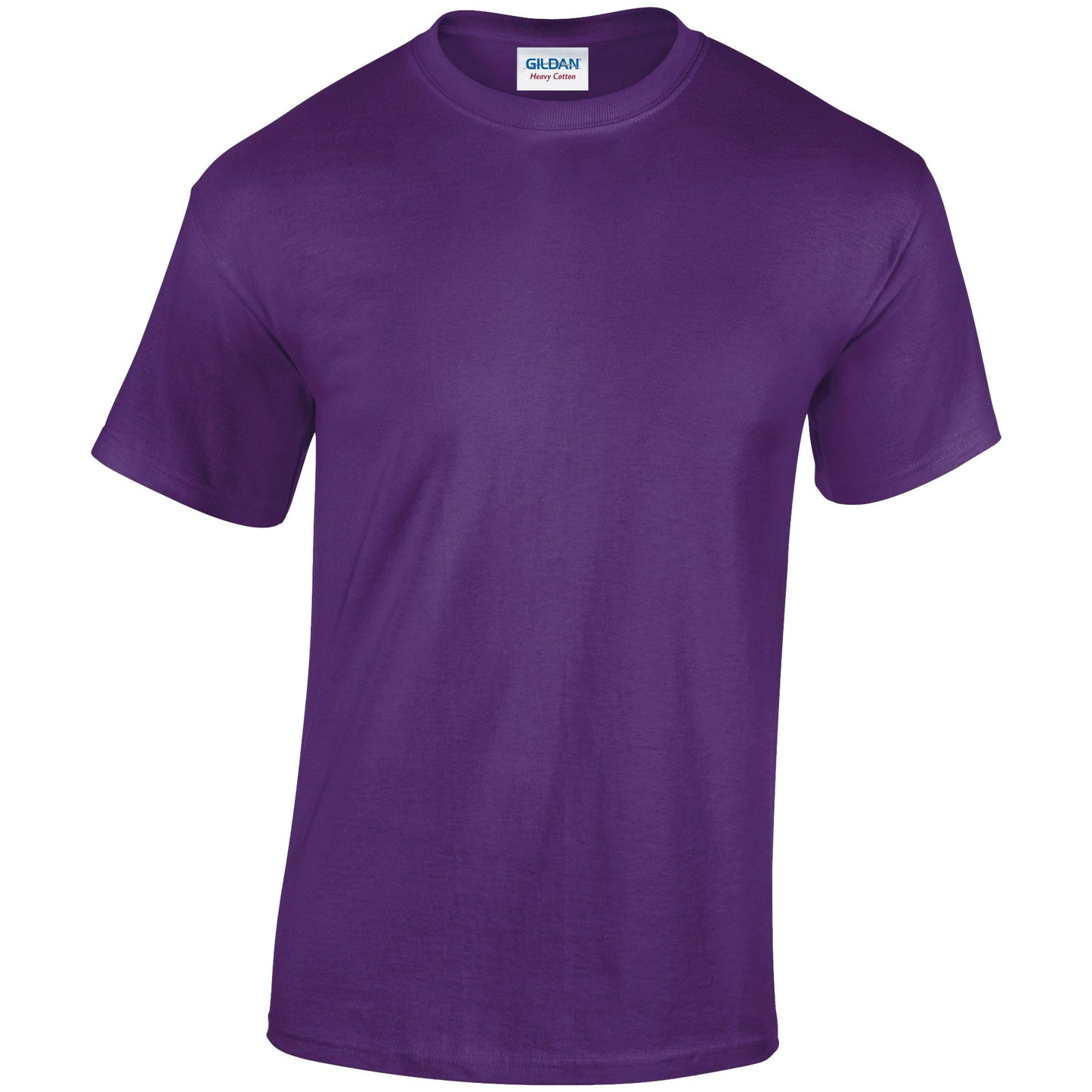 Gildan Heavy Cotton Adult T-Shirt Purple 100% Cotton Pre-Shrunk Soft Tee