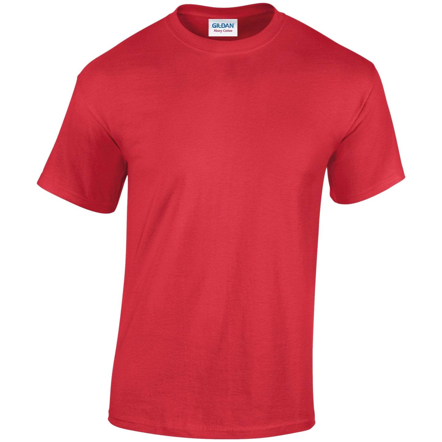 Gildan Heavy Cotton Adult T-Shirt Red 100% Cotton Pre-Shrunk Soft Tee