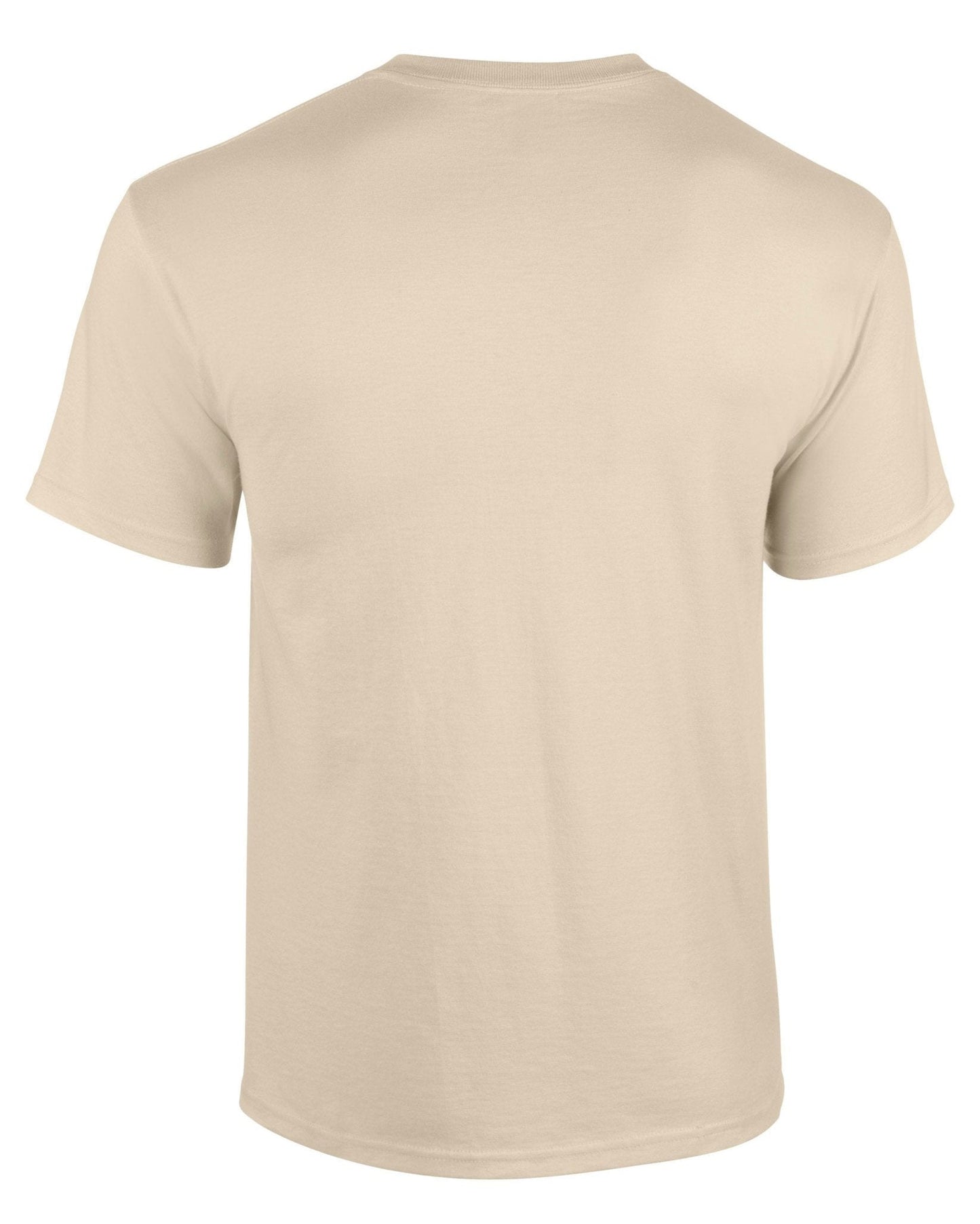 Gildan Heavy Cotton Adult T-Shirt Sand 100% Cotton Pre-Shrunk Soft Tee