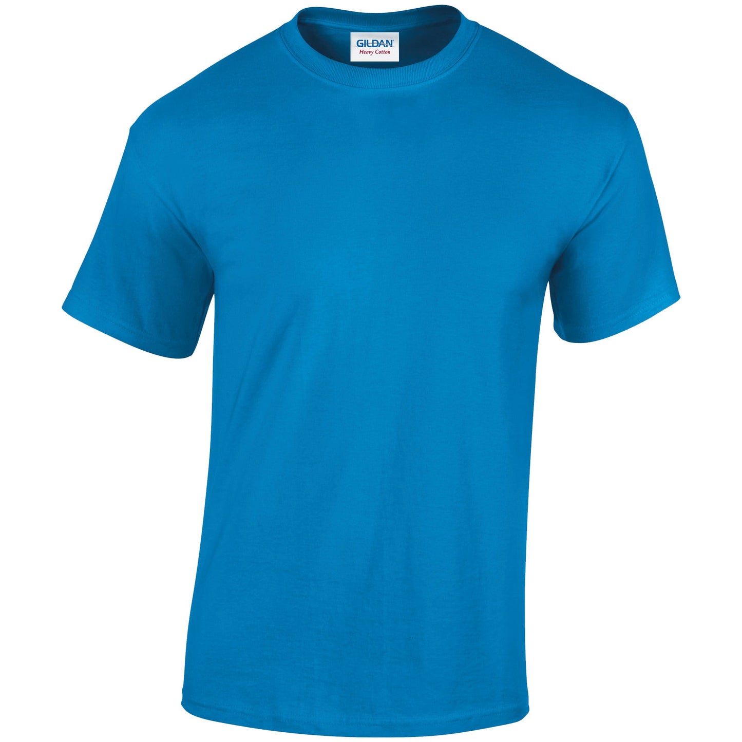 Gildan Heavy Cotton Adult T-Shirt Sapphire 100% Cotton Pre-Shrunk Soft Tee