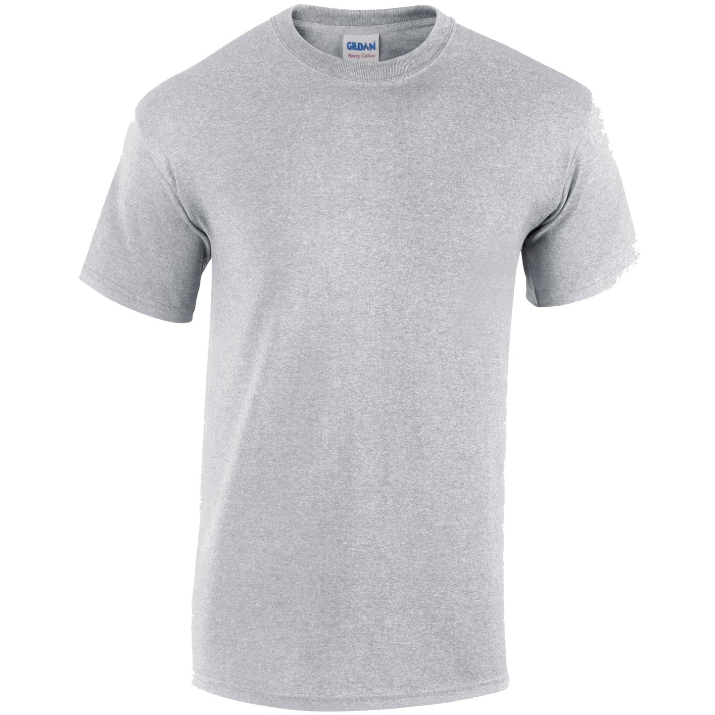 Gildan Heavy Cotton Adult T-Shirt Sport Grey 100% Cotton Pre-Shrunk Sizes S-5XL