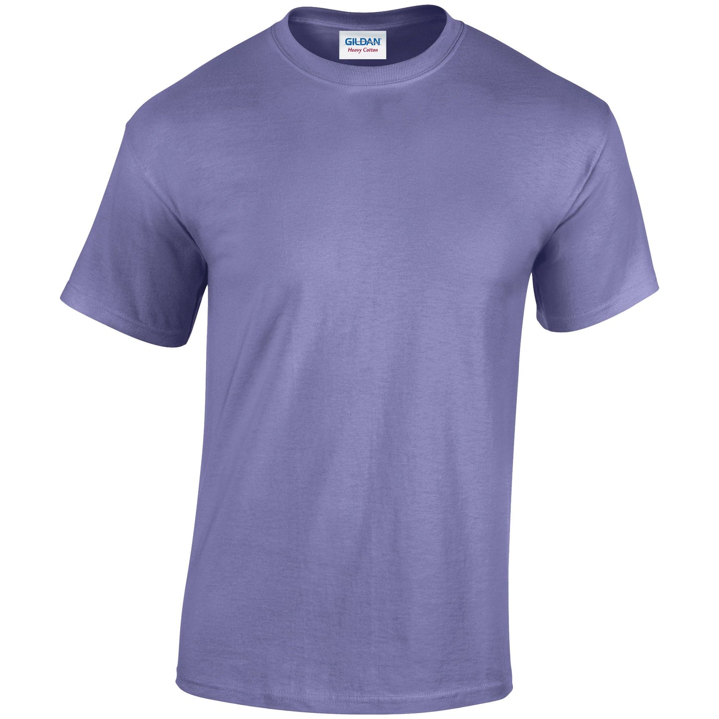 Gildan Heavy Cotton Adult T-Shirt Violet 100% Cotton Pre-Shrunk Soft Tee