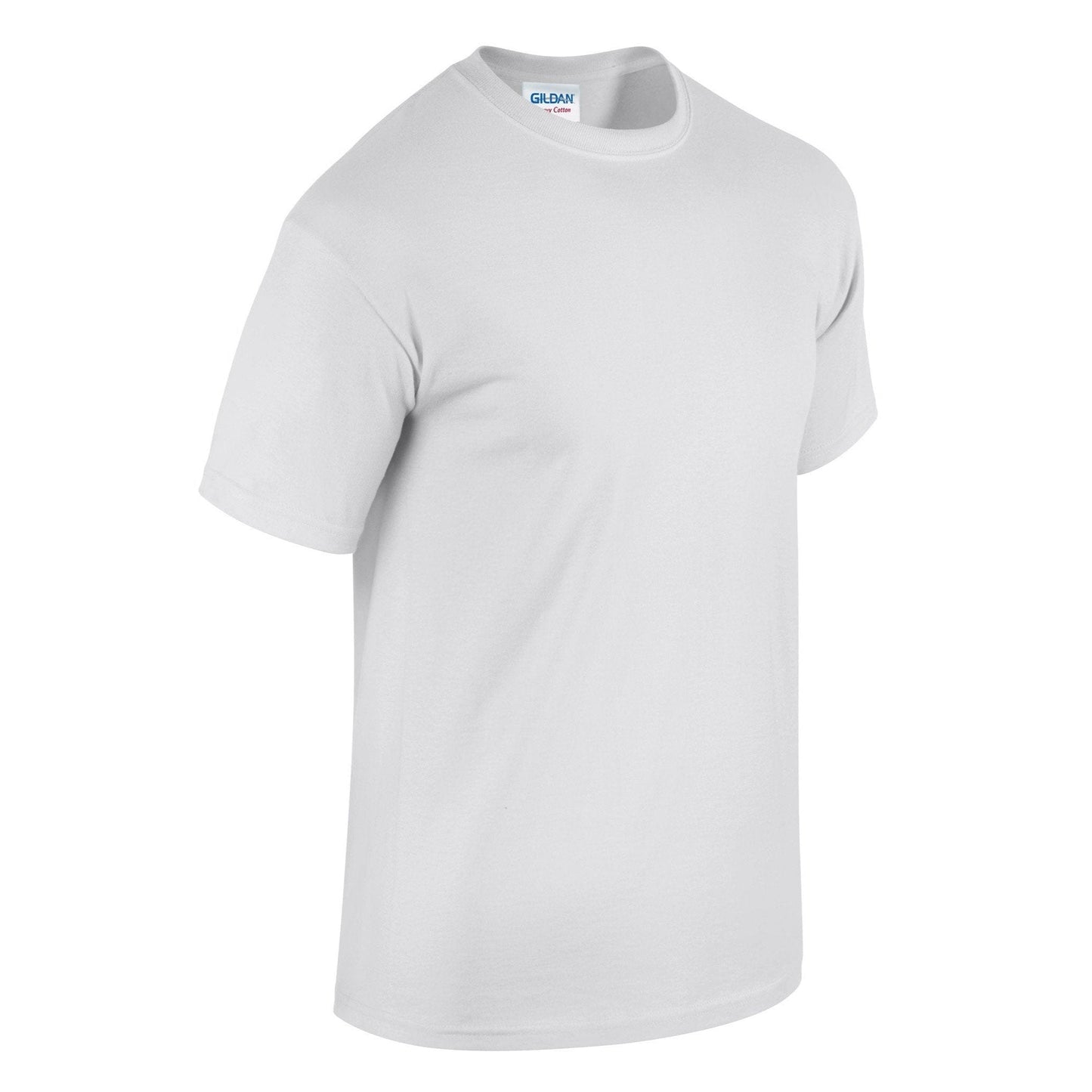 Gildan Heavy Cotton Adult T-Shirt White 100% Cotton Pre-Shrunk Soft Tee