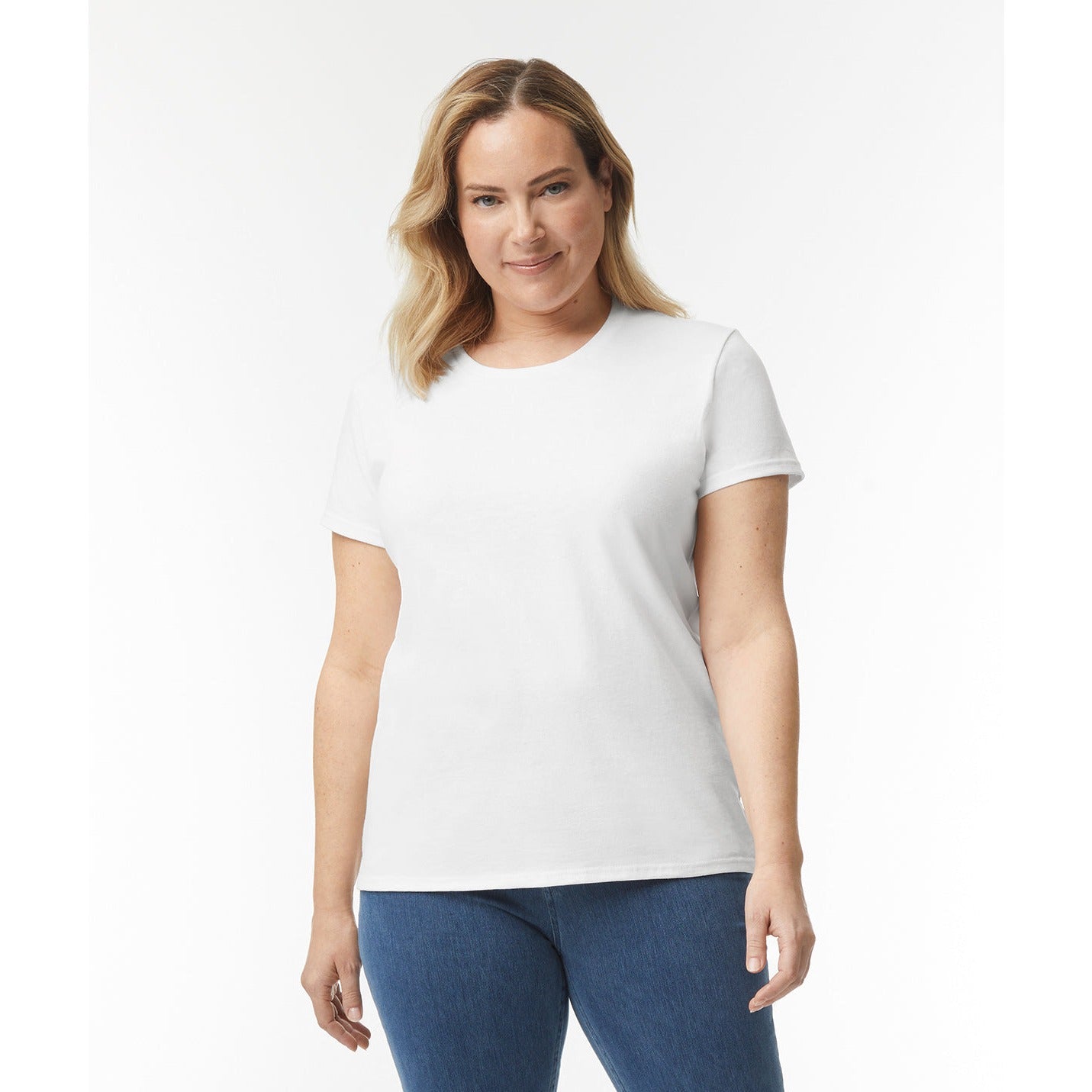 Gildan Heavy Cotton Women's T-Shirt Semi-Fitted Cap Sleeves Various Sizes
