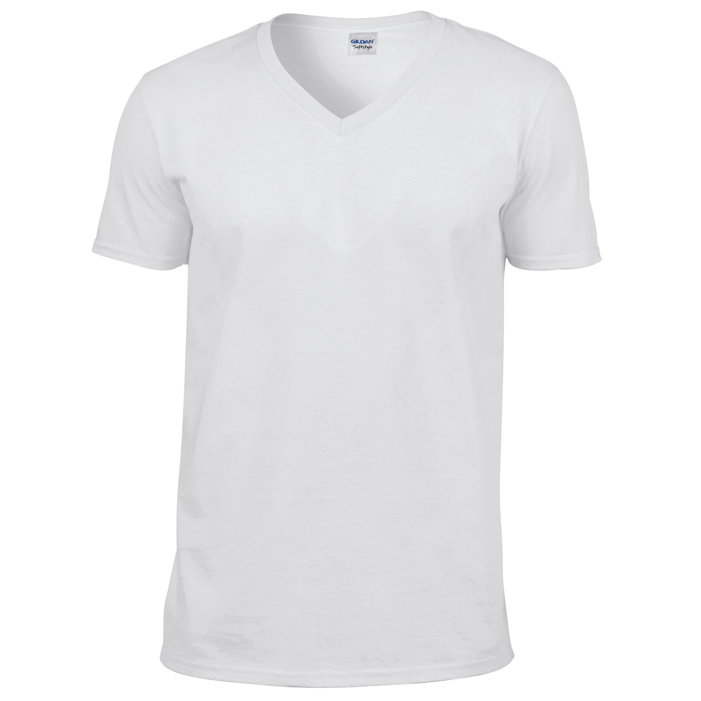 Gildan Softstyle V-Neck T-Shirt 100% Cotton Euro Fit Tearaway Label
