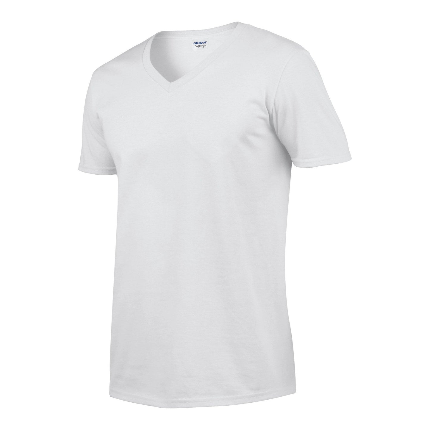 Gildan Softstyle V-Neck T-Shirt 100% Cotton Euro Fit Tearaway Label