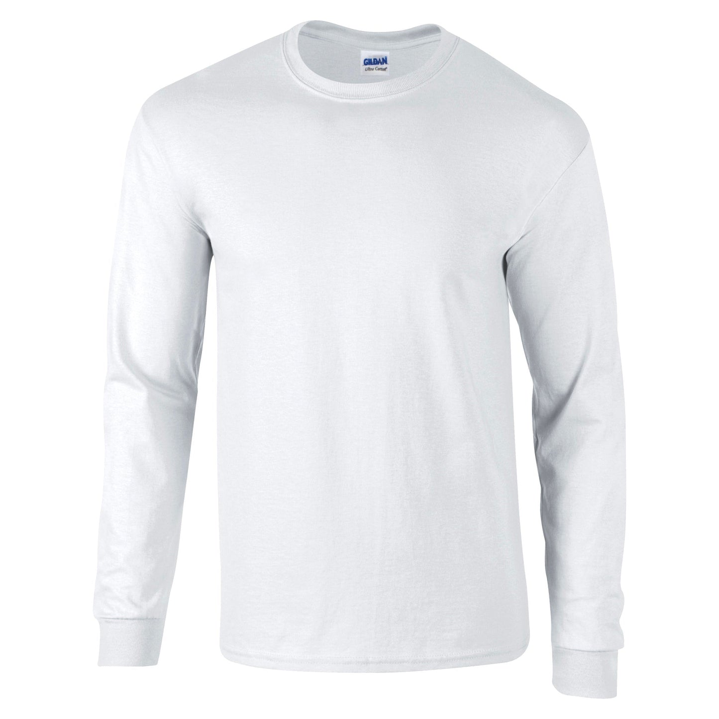 Gildan Ultra Cotton Long Sleeve T-Shirt Ash 100% Cotton Classic Fit S-3XL
