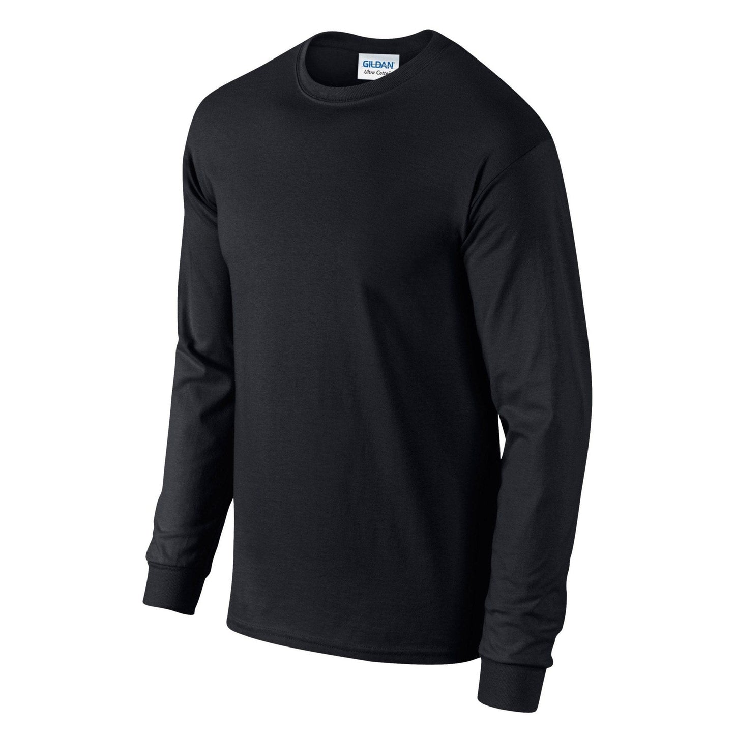 Gildan Ultra Cotton Long Sleeve T-Shirt Black 100% Cotton Classic Fit S-5XL