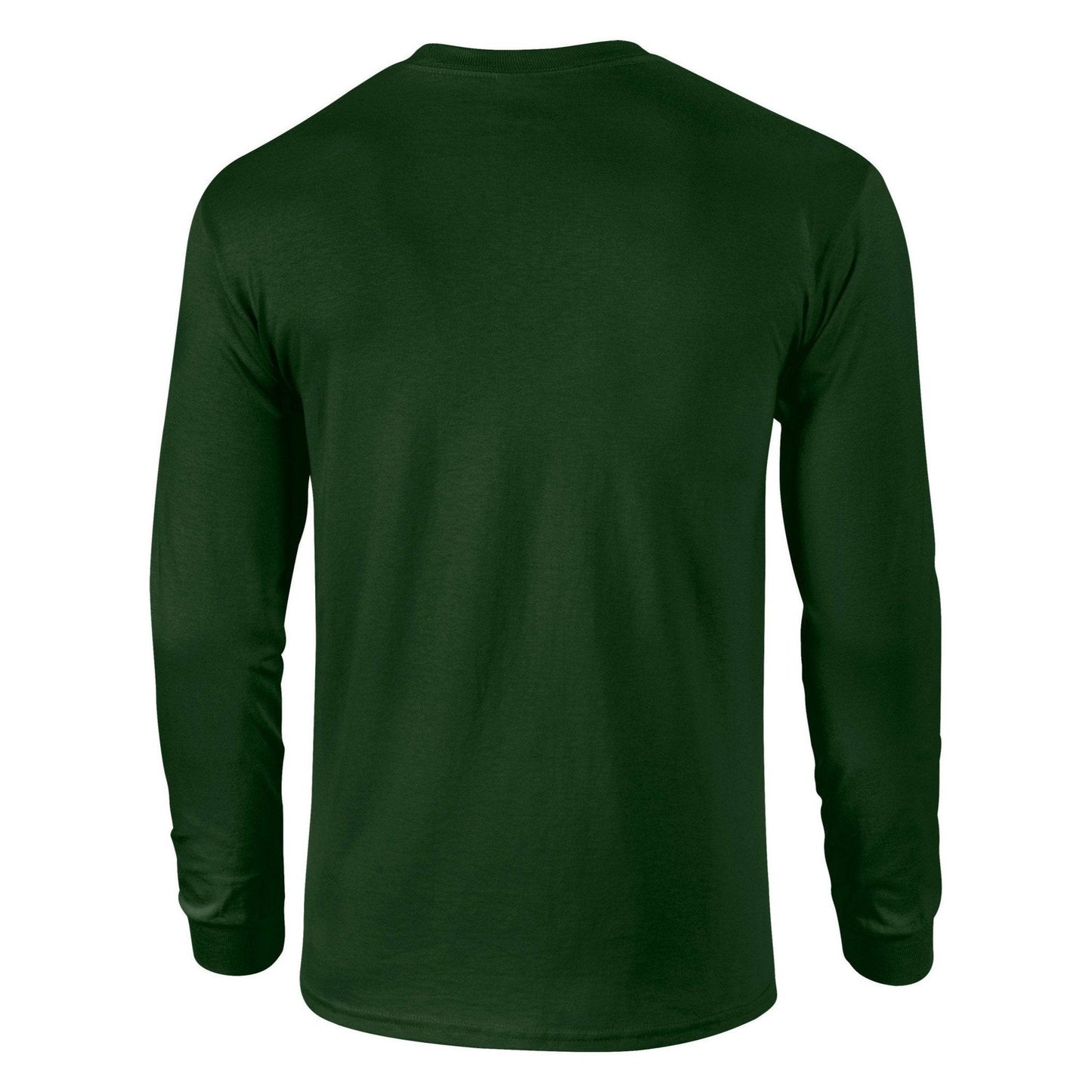 Gildan Ultra Cotton Long Sleeve T-Shirt Forest 100% Cotton Classic Fit