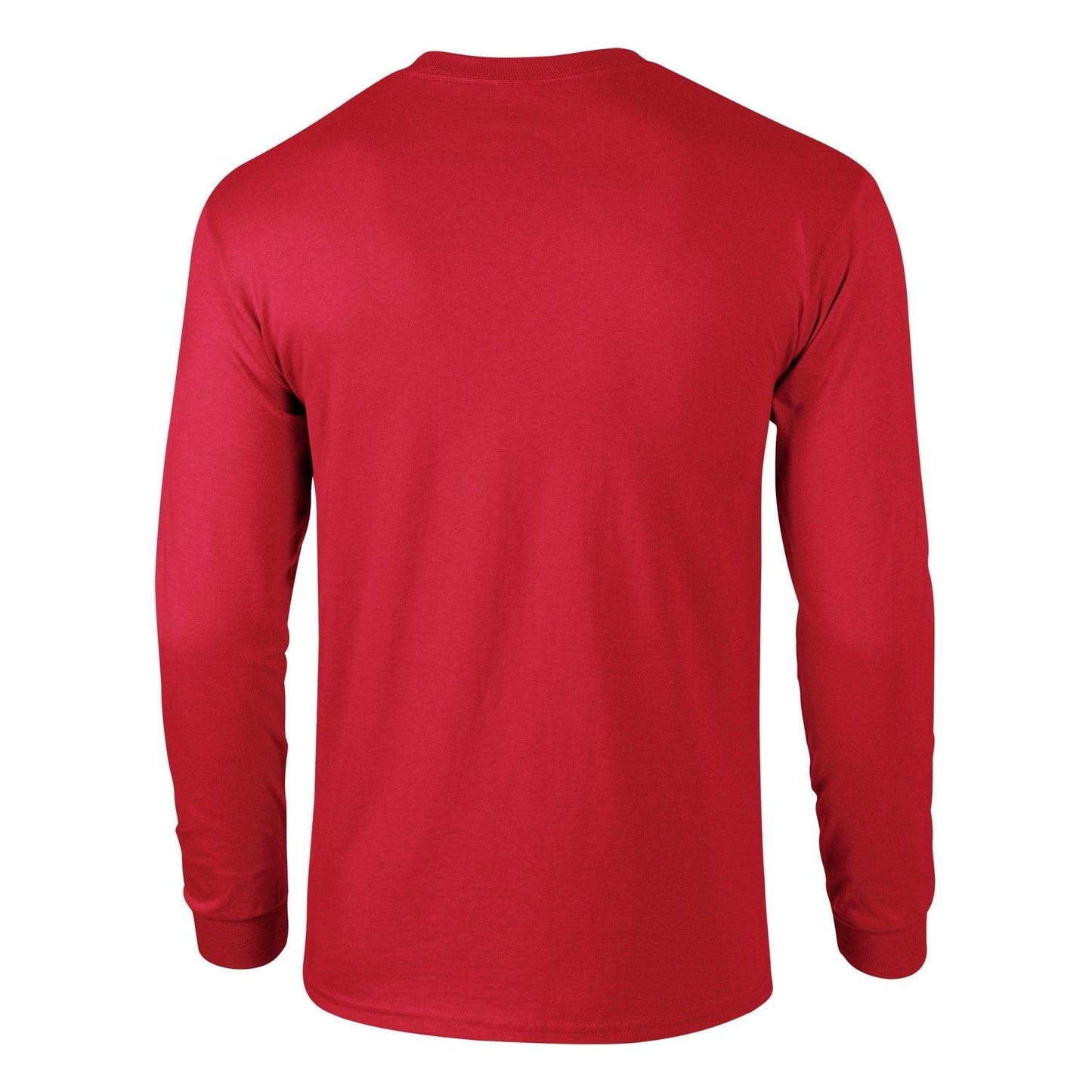 Gildan Ultra Cotton Long Sleeve T-Shirt Red 100% Cotton Classic Fit S-5XL