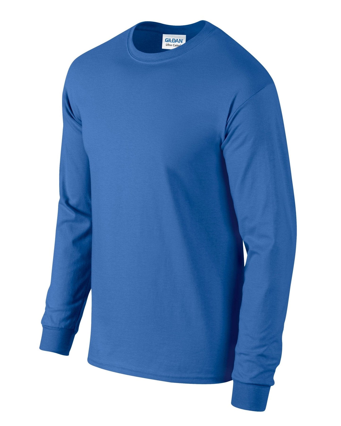 Gildan Ultra Cotton Long Sleeve T-Shirt Royal 100% Cotton Classic Fit S-5XL