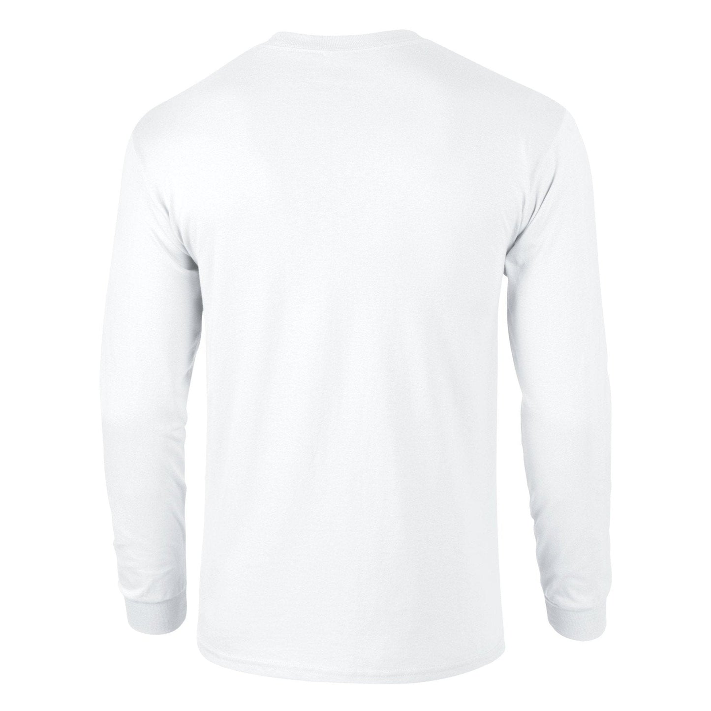 Gildan Ultra Cotton Long Sleeve T-Shirt White 100% Cotton Classic Fit S-5XL