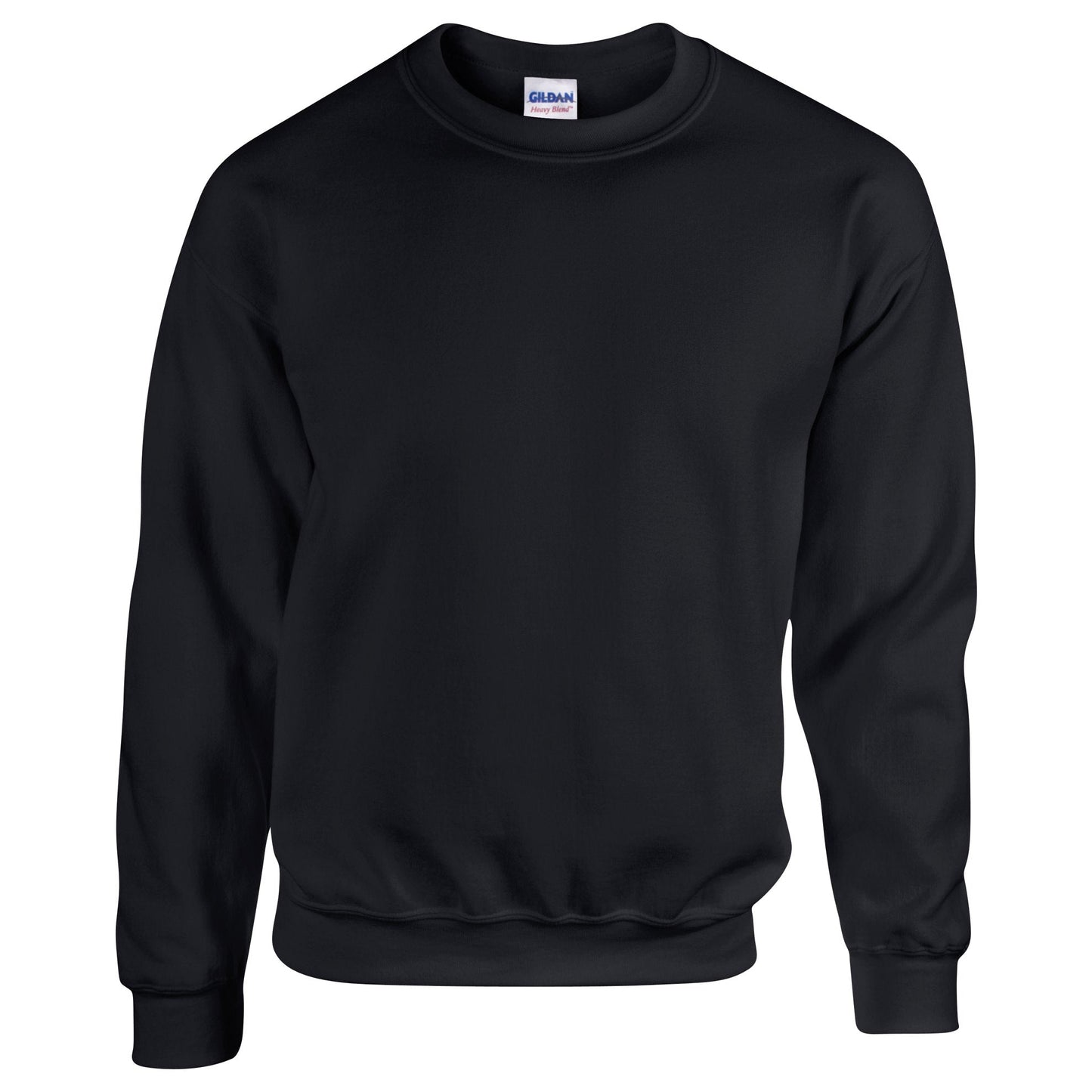 Gildan Heavy Blend Adult Crew Neck Sweatshirt Black Soft Comfortable Sizes S-5XL