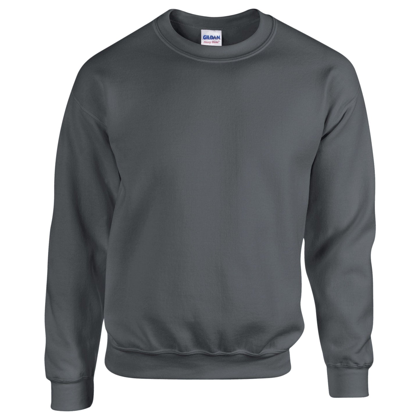 Gildan Heavy Blend Adult Crew Neck Sweatshirt Charcoal Soft Comfortable Fit
