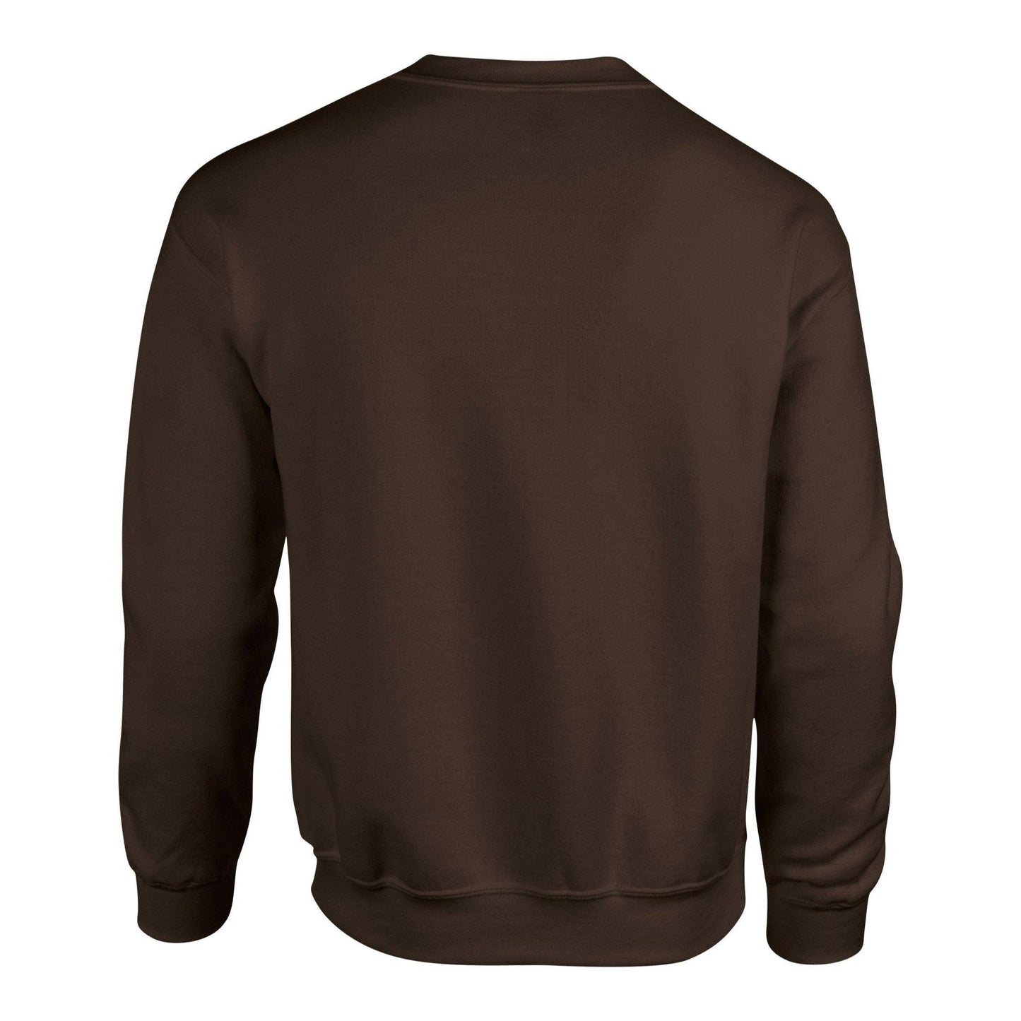 Gildan Heavy Blend Adult Crew Neck Sweatshirt Dark Chocolate Soft Comfort