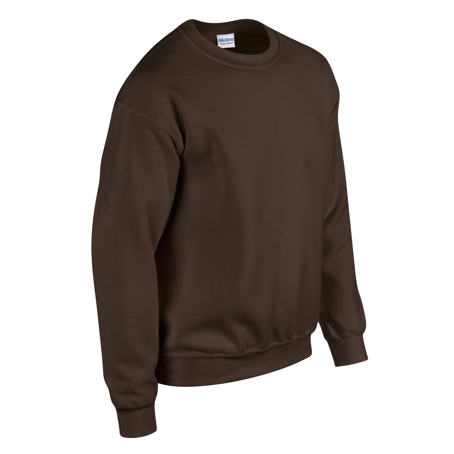 Gildan Heavy Blend Adult Crew Neck Sweatshirt Dark Chocolate Soft Comfort