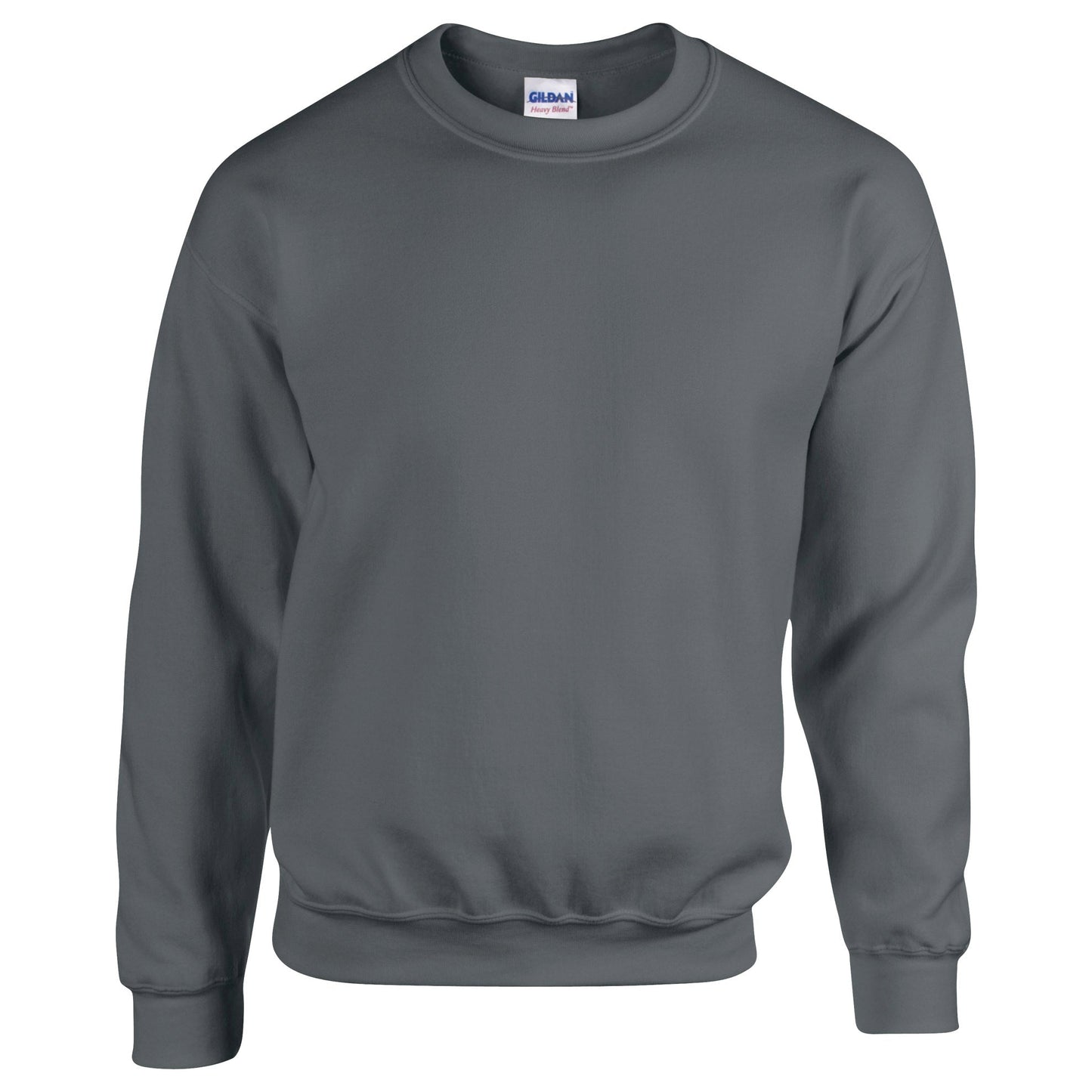 Gildan Heavy Blend Adult Crew Neck Sweatshirt Dark Heather Soft Comfort S-3XL