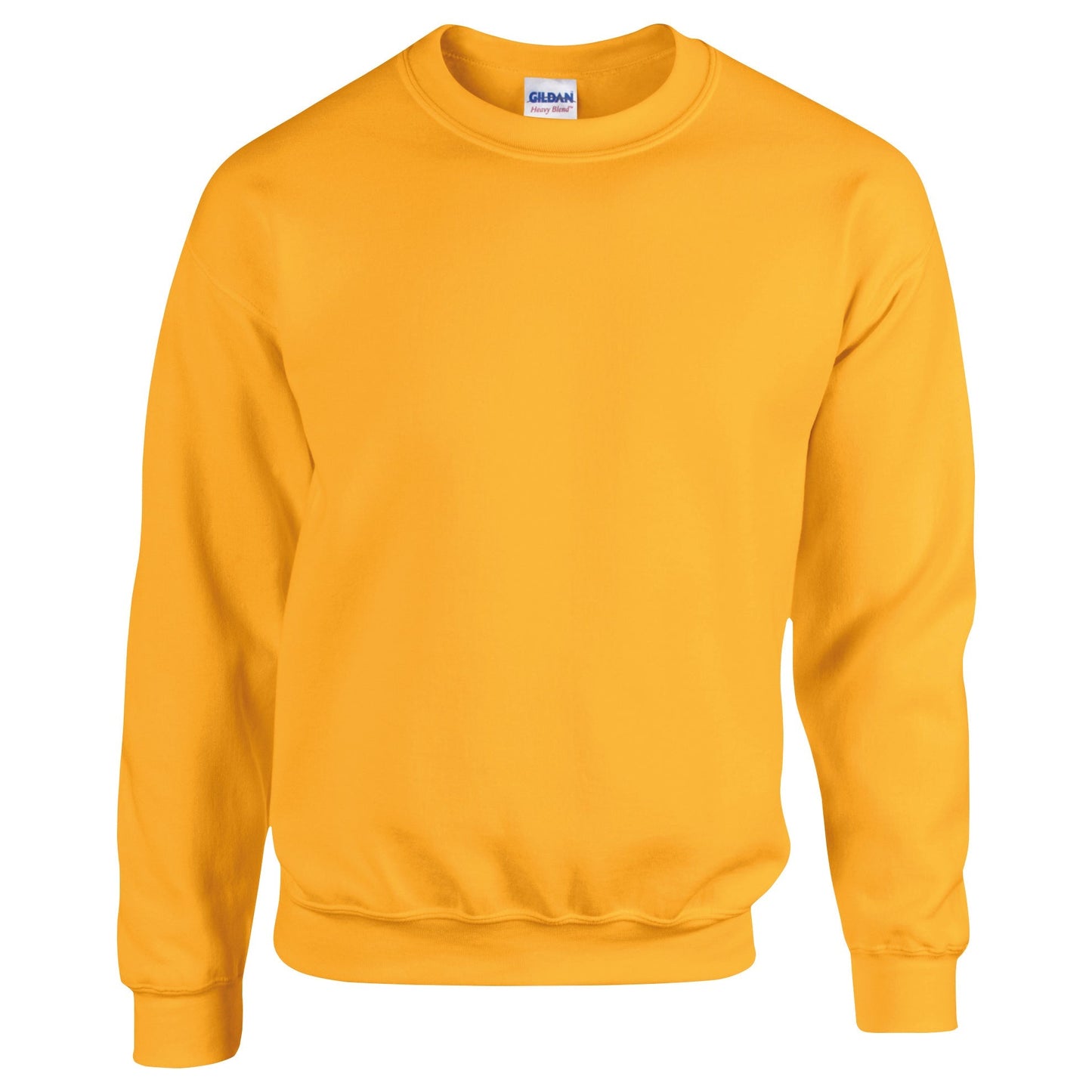 Gildan Heavy Blend Adult Crew Neck Sweatshirt Gold Soft Comfortable Casual Wear