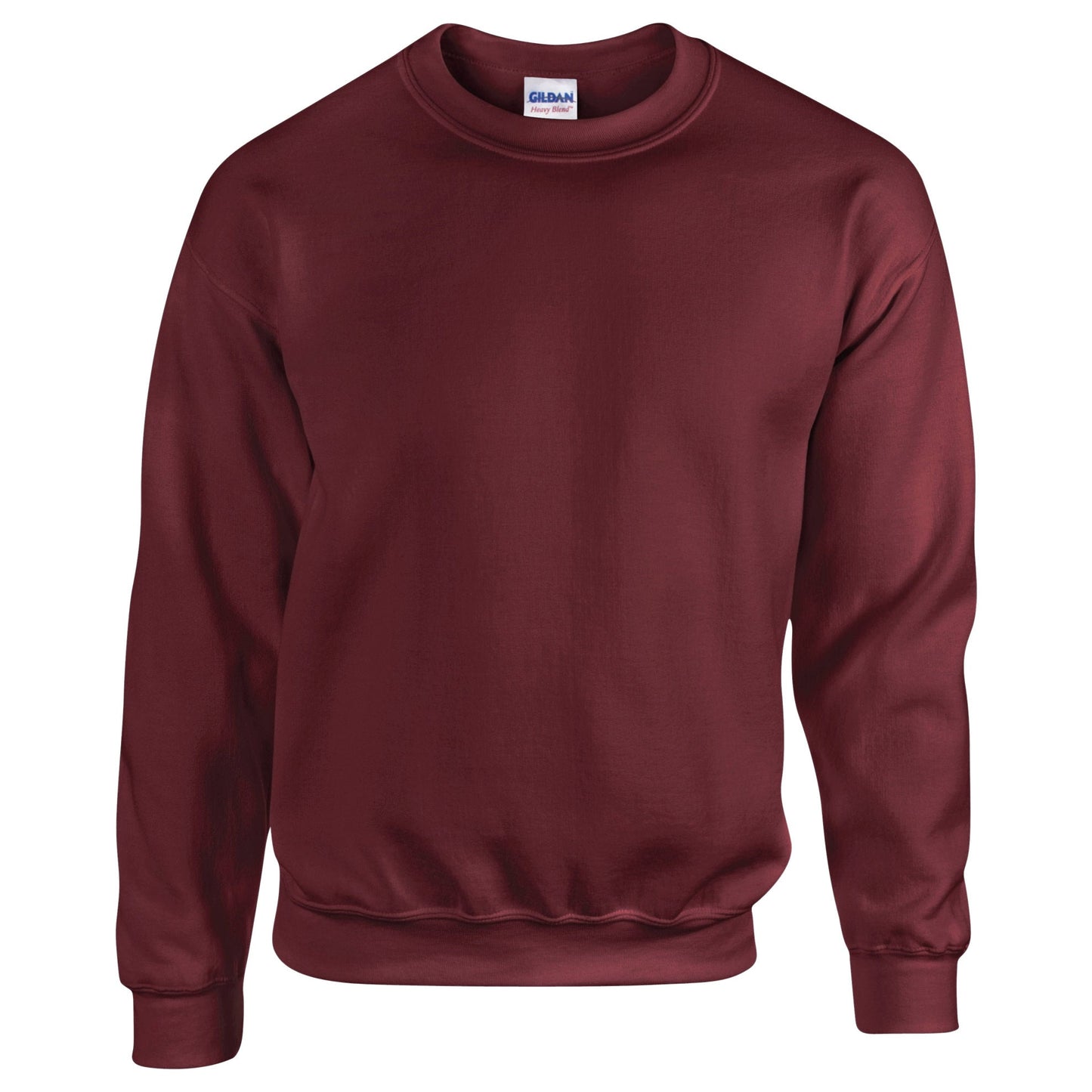 Gildan Heavy Blend Adult Crew Neck Sweatshirt Maroon Soft Comfortable Fit