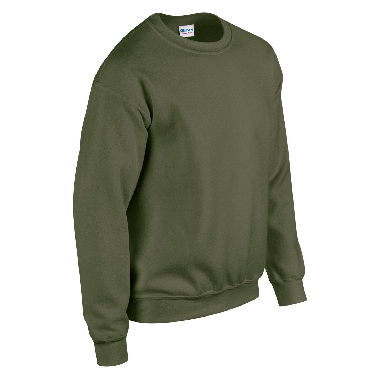 Gildan Heavy Blend Adult Crew Neck Sweatshirt Military Green Soft Comfort