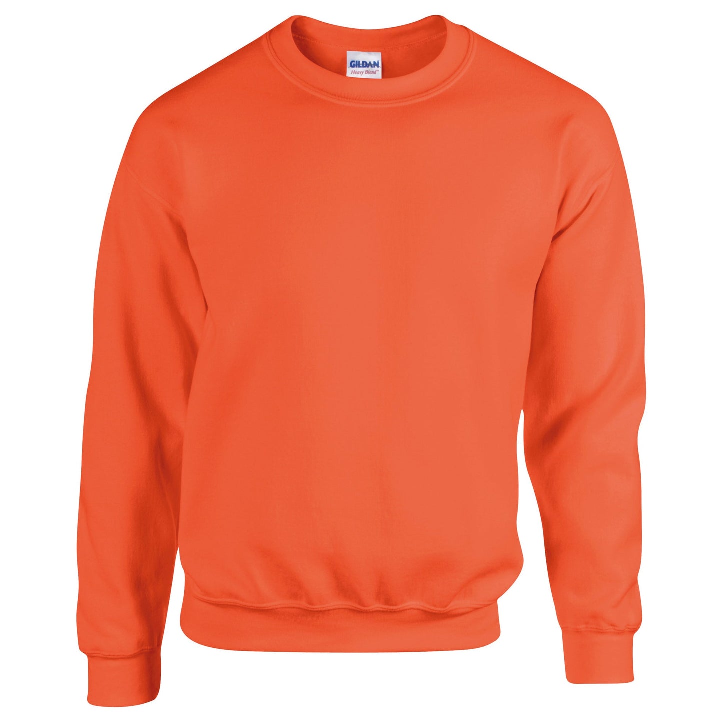 Gildan Heavy Blend Adult Crew Neck Sweatshirt Orange Soft Comfortable Fit