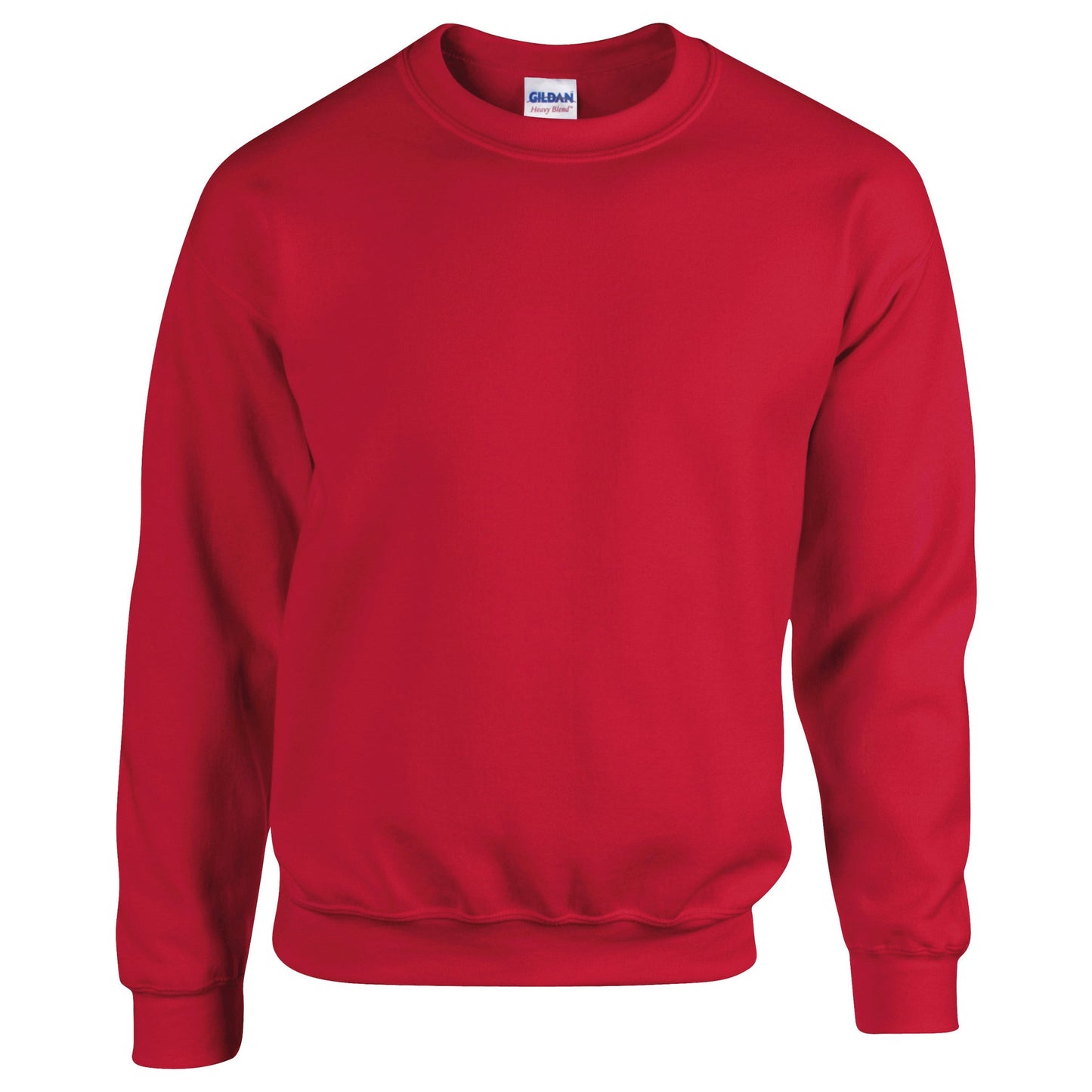 Gildan Heavy Blend Adult Crew Neck Sweatshirt Red Soft Comfortable Casual Wear