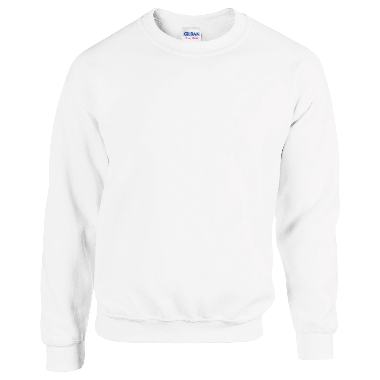Gildan Heavy Blend Adult Crew Neck Sweatshirt White Soft Comfortable Fit