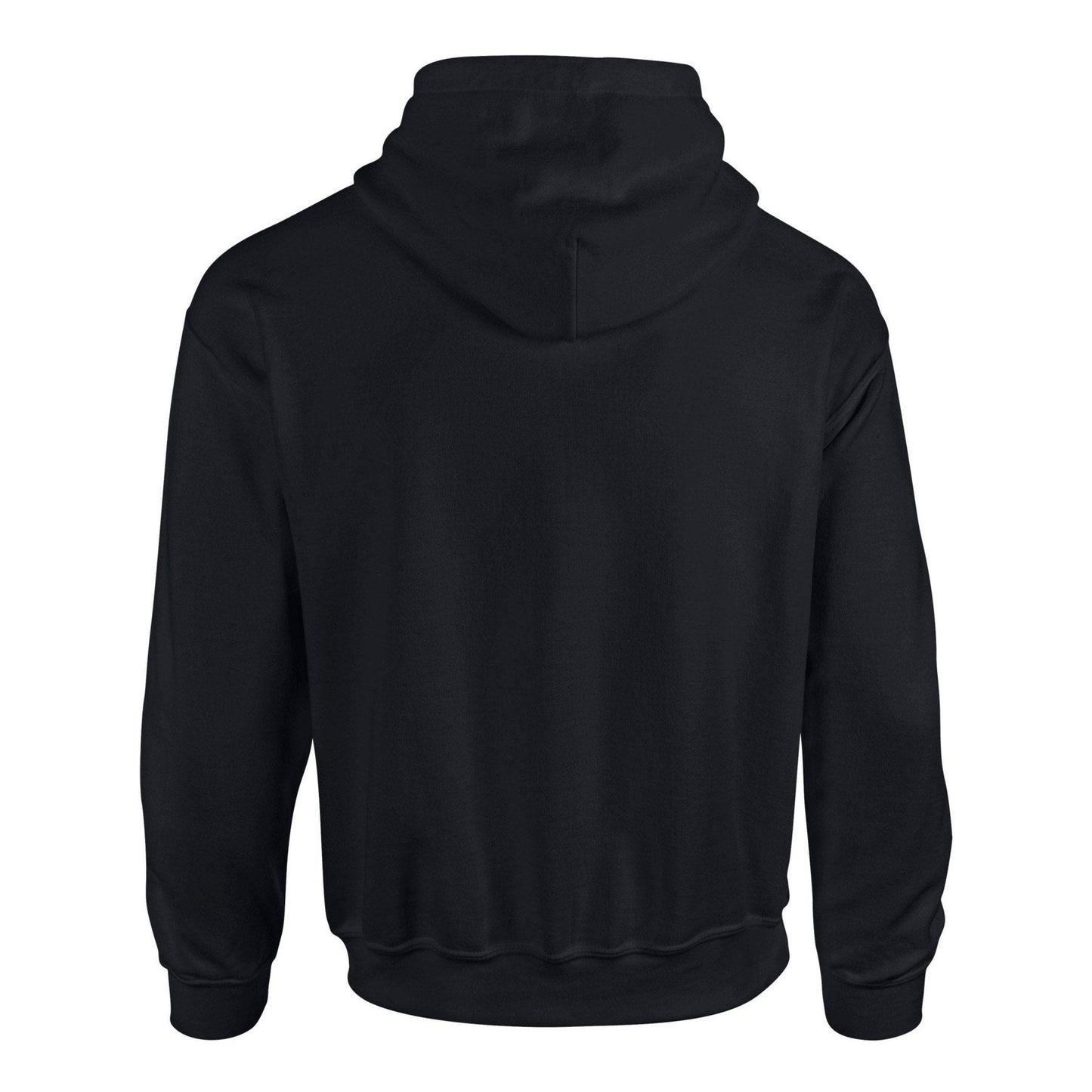 Gildan Heavy Blend Hooded Sweatshirt Black Soft Cotton-Poly Fleece Sizes S-5XL