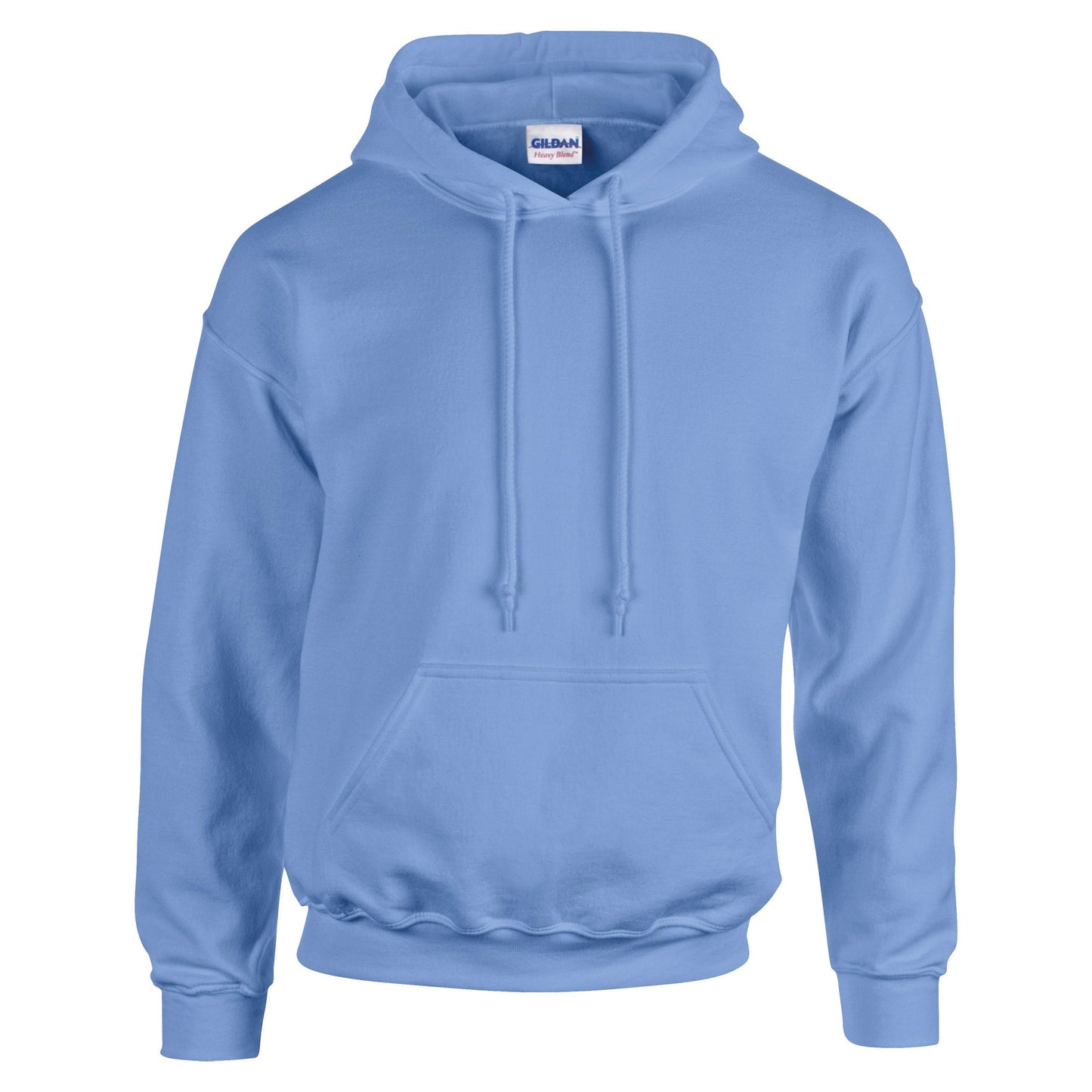 Gildan Heavy Blend Hooded Sweatshirt Carolina Blue Soft Cotton-Poly Fleece