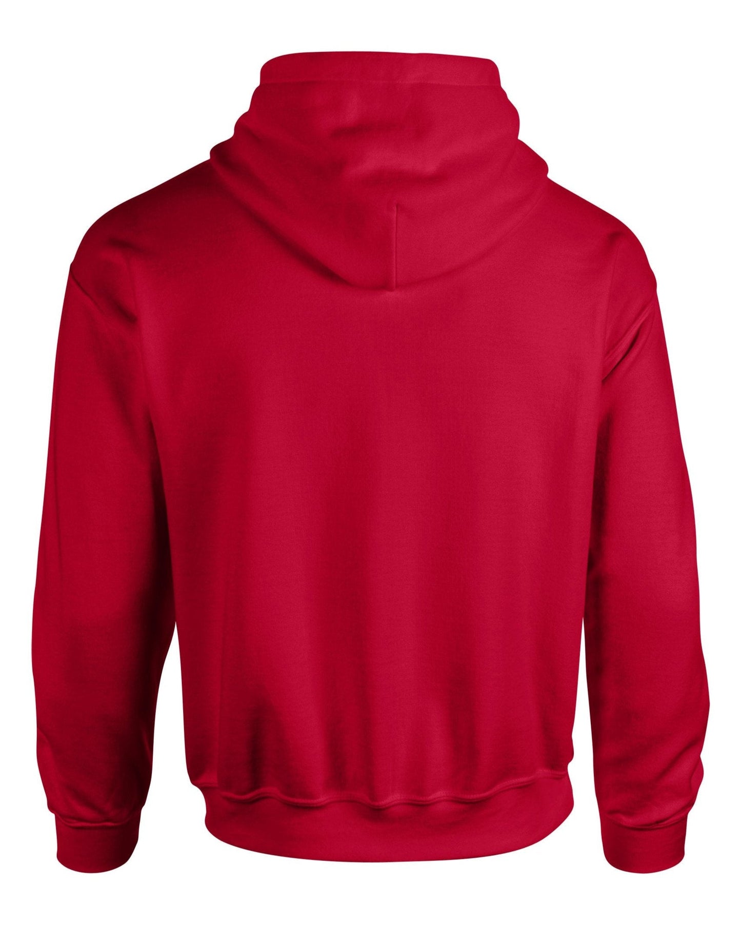 Gildan Heavy Blend Hooded Sweatshirt Cherry Red Soft Cotton-Poly Fleece