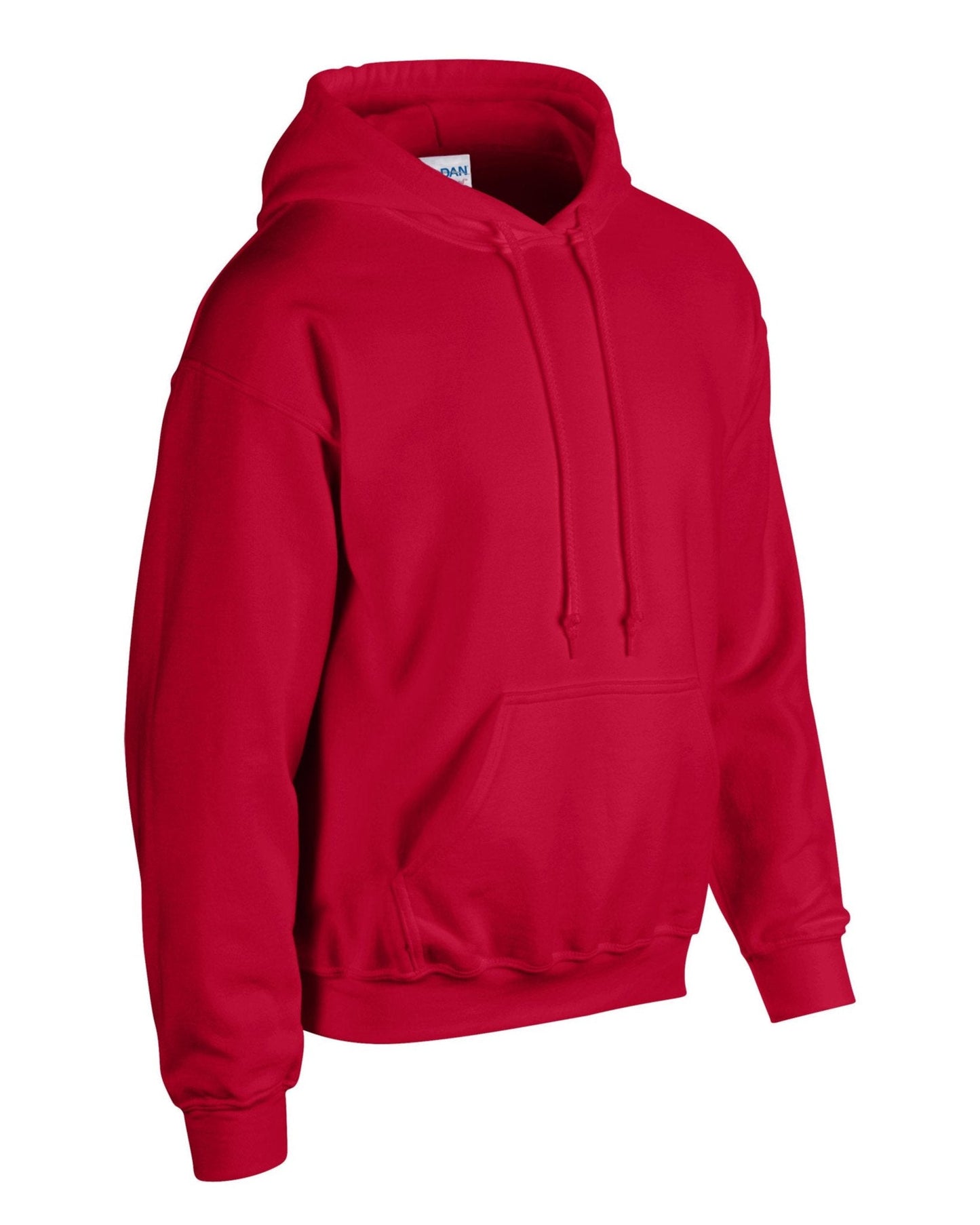 Gildan Heavy Blend Hooded Sweatshirt Cherry Red Soft Cotton-Poly Fleece