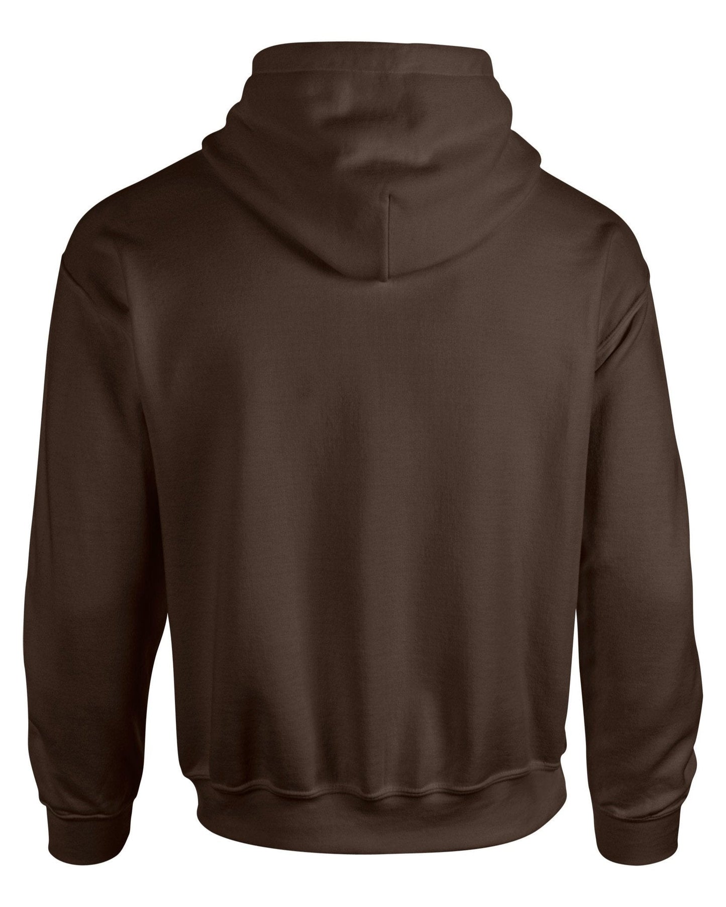 Gildan Heavy Blend Hooded Sweatshirt Dark Chocolate Soft Cotton Fleece