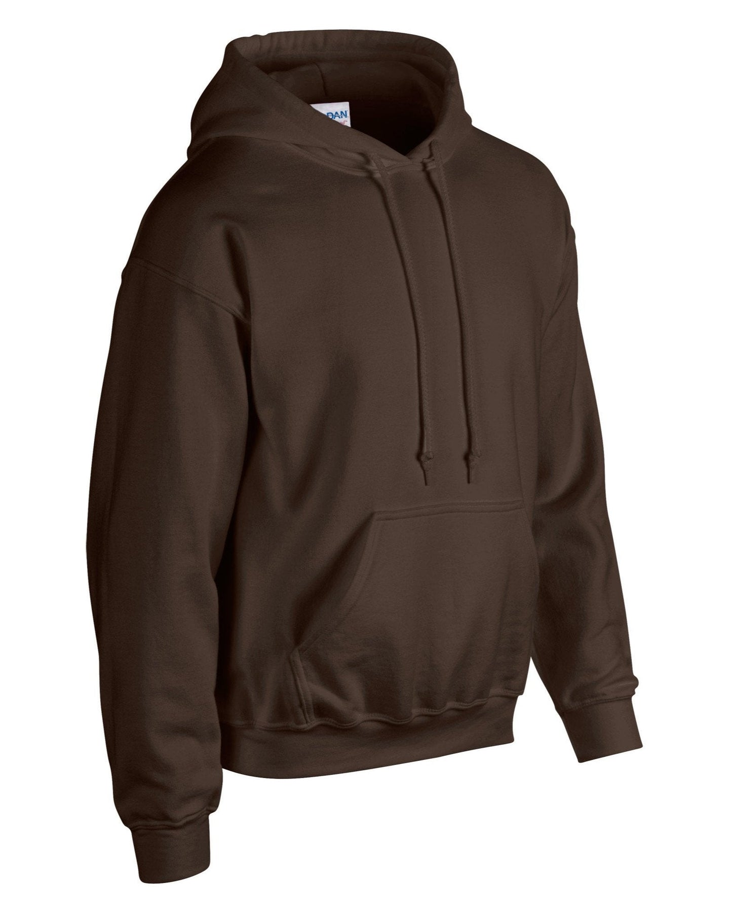 Gildan Heavy Blend Hooded Sweatshirt Dark Chocolate Soft Cotton Fleece