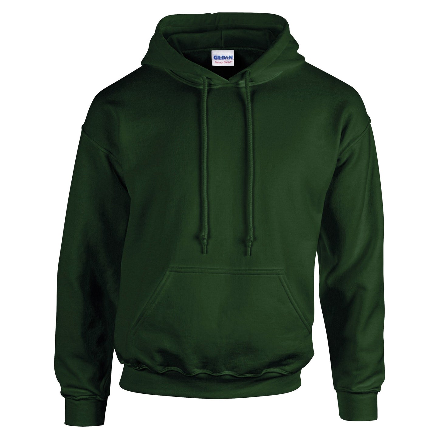 Gildan Heavy Blend Hooded Sweatshirt Forest Green Soft Cotton-Poly Fleece