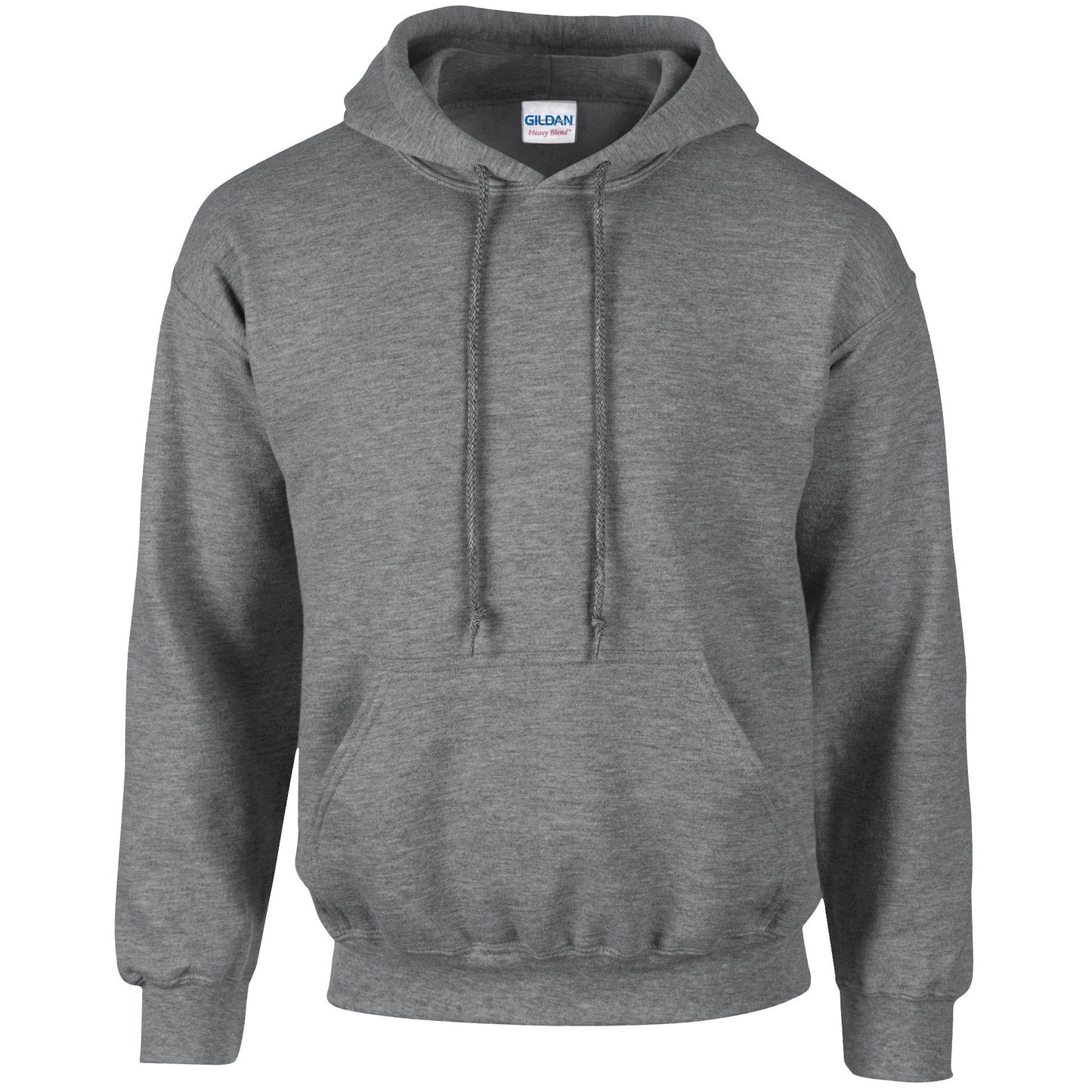 Gildan Heavy Blend Hooded Sweatshirt Graphite Heather Soft Warm Comfortable
