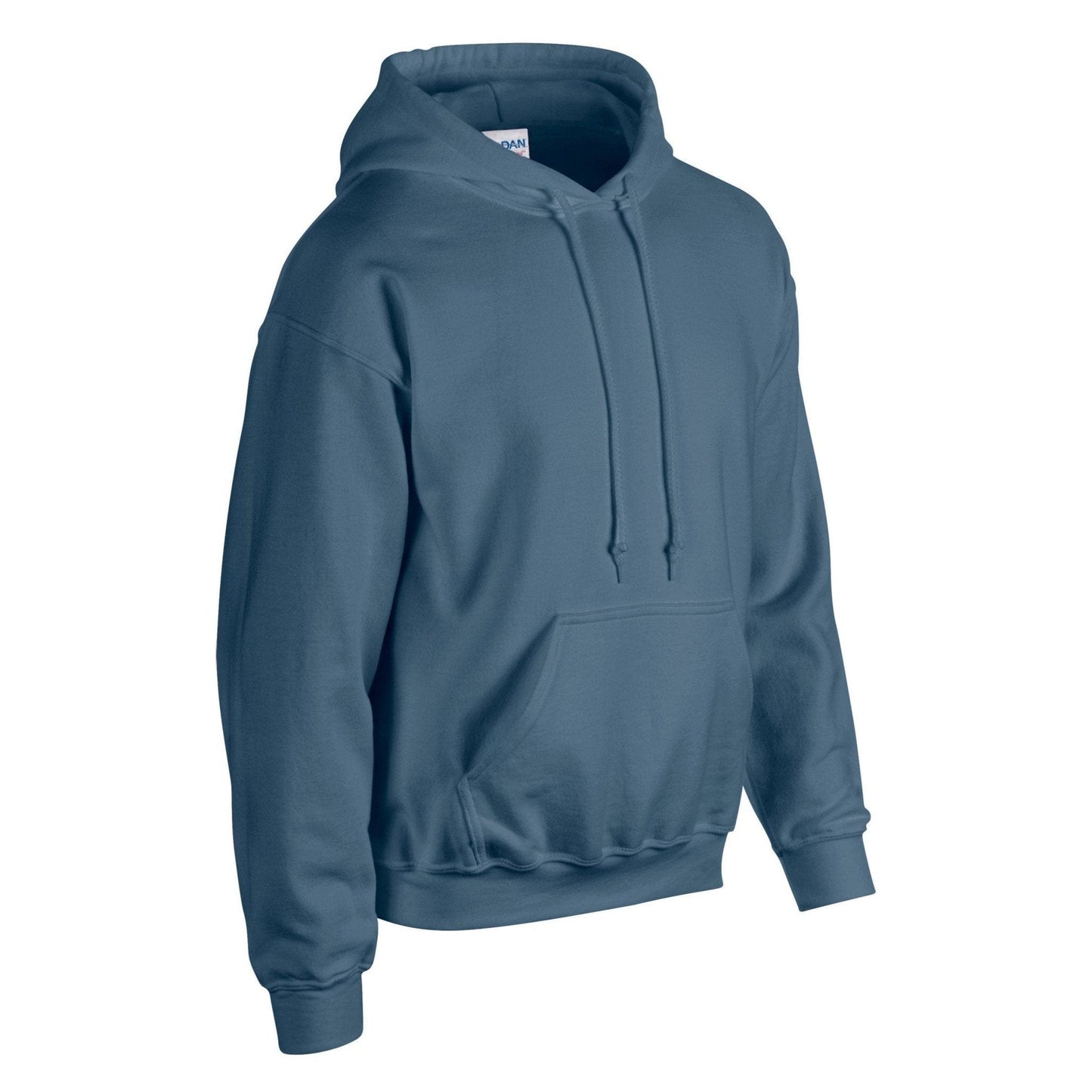Gildan Heavy Blend Hooded Sweatshirt Indigo Blue Soft Cotton-Poly Fleece