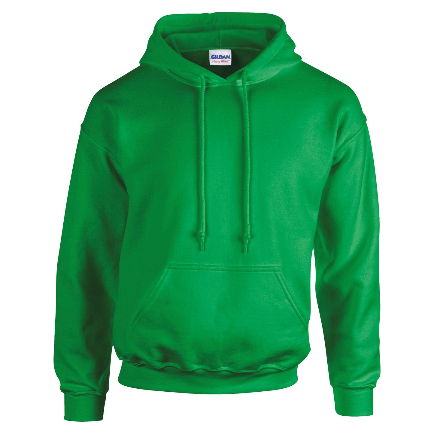 Gildan Heavy Blend Hooded Sweatshirt Irish Green Soft Cotton-Poly Fleece