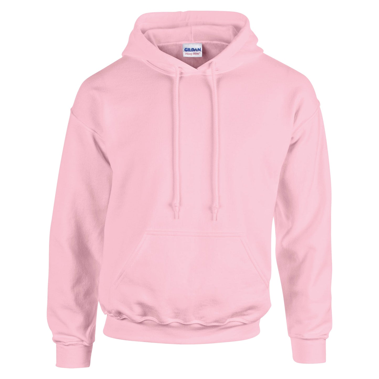 Gildan Heavy Blend Hooded Sweatshirt Light Pink Soft Cotton-Poly Fleece
