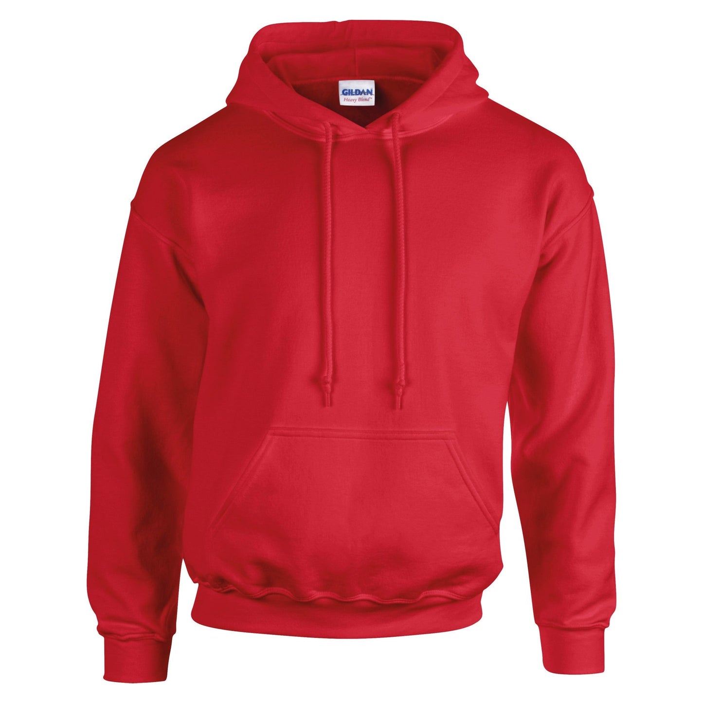 Gildan Heavy Blend Hooded Sweatshirt Red Double-Lined Hood Soft Fleece